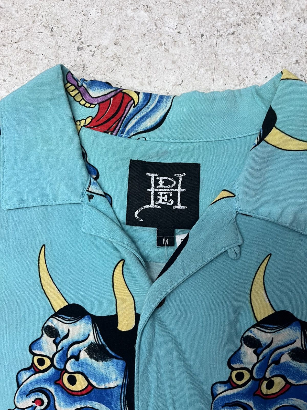 Ed Hardy Blue ed hardy short sleeve button up shirt Size US M / EU 48-50 / 2 - 3 Thumbnail