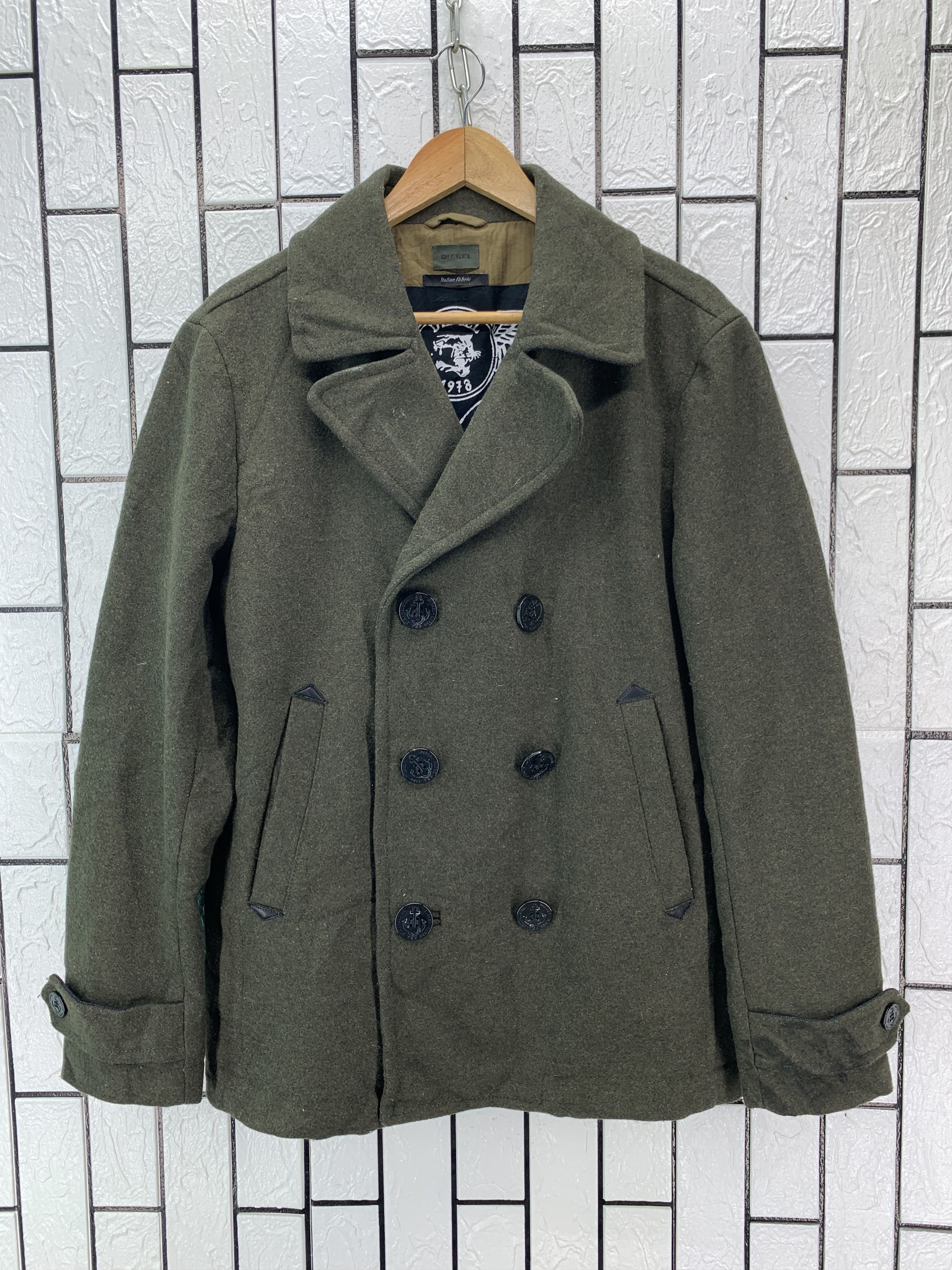 Diesel Diesel Wool PeaCoat Size US S / EU 44-46 / 1 - 1 Thumbnail
