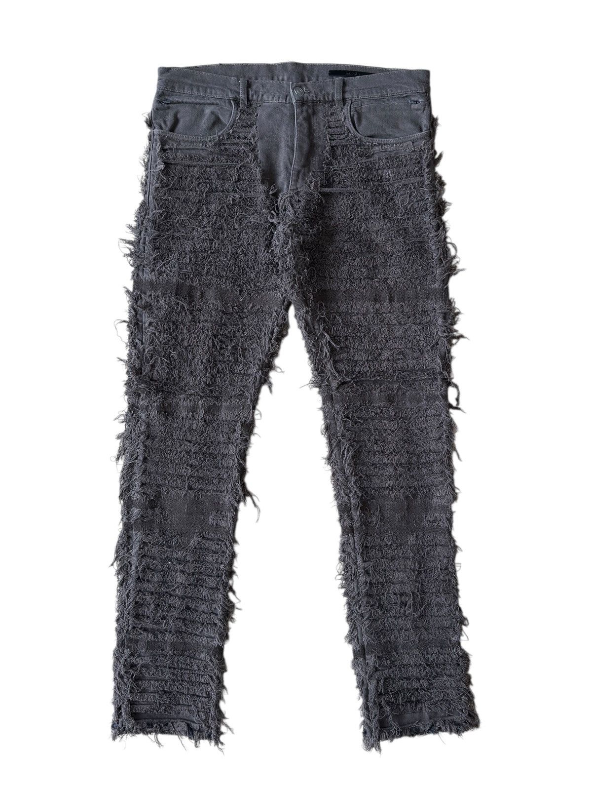 1017 ALYX 9SM 1017 Alyx 9sm Thrashed Distressed All Over Brown Denim Pants Size US 34 / EU 50 - 1 Thumbnail
