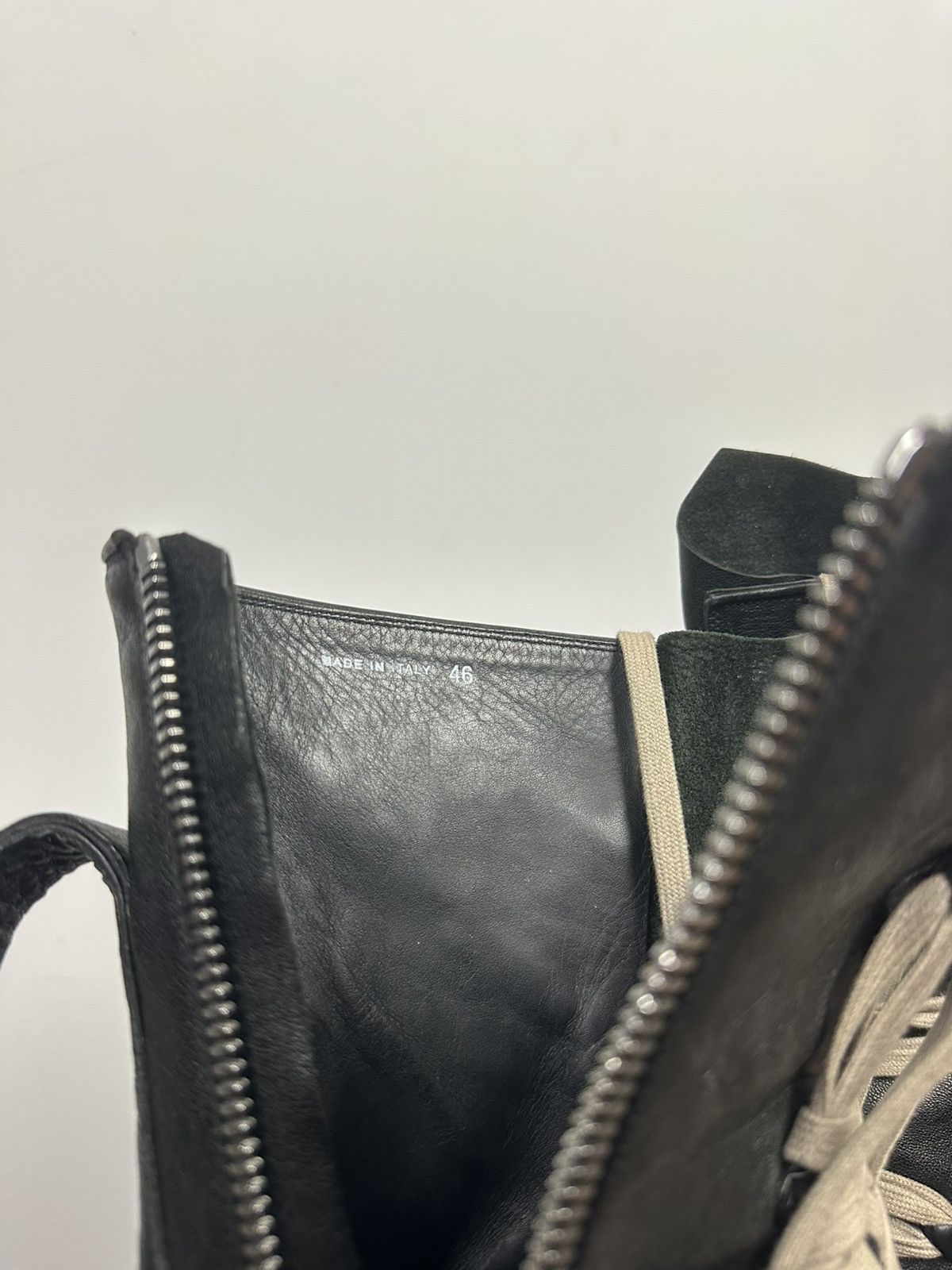 Rick Owens SS20 ‘TECUATL’ Megalace Pentalace Crepe Sole Boots Size US 13 / EU 46 - 9 Thumbnail