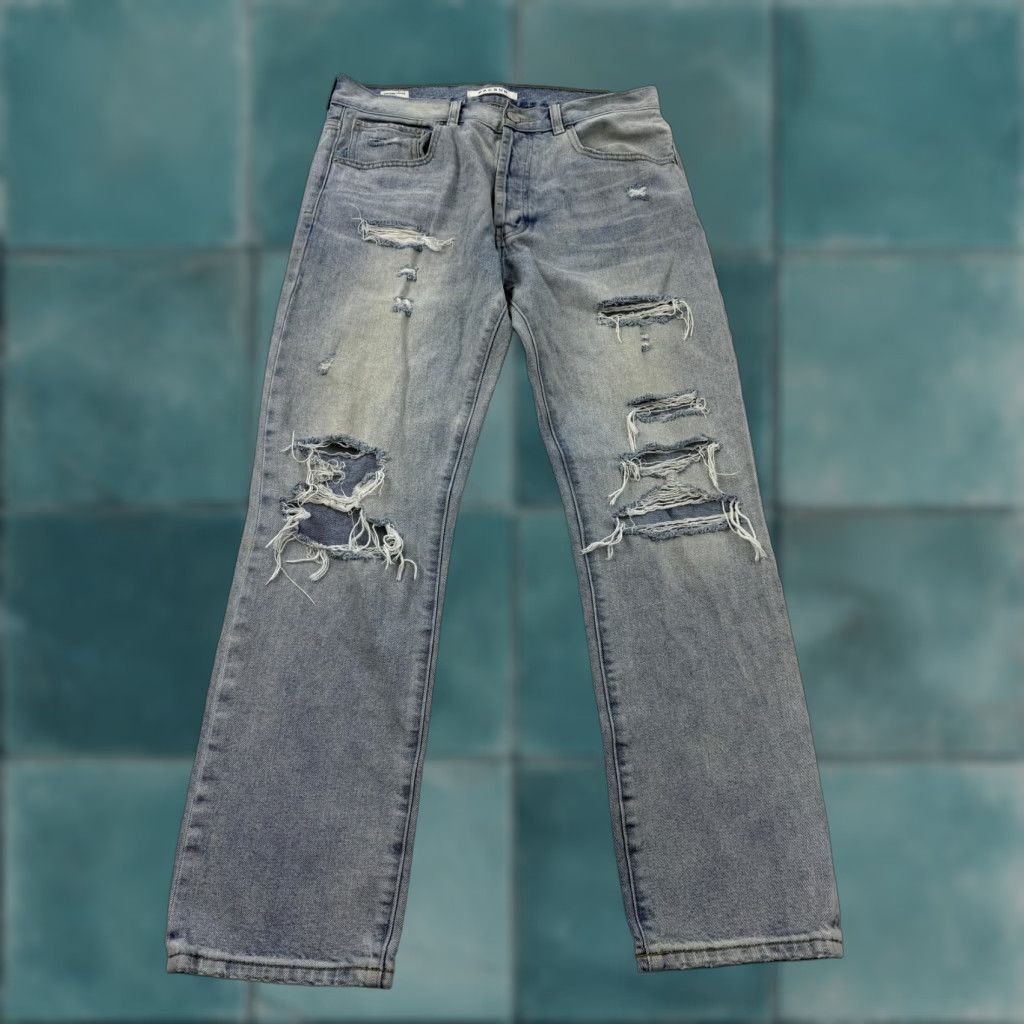 Pacsun VINTAGE PacSun Jeans Mens 32x29 Light Blue Relaxed Distressed Denim Size US 32 / EU 48 - 1 Thumbnail
