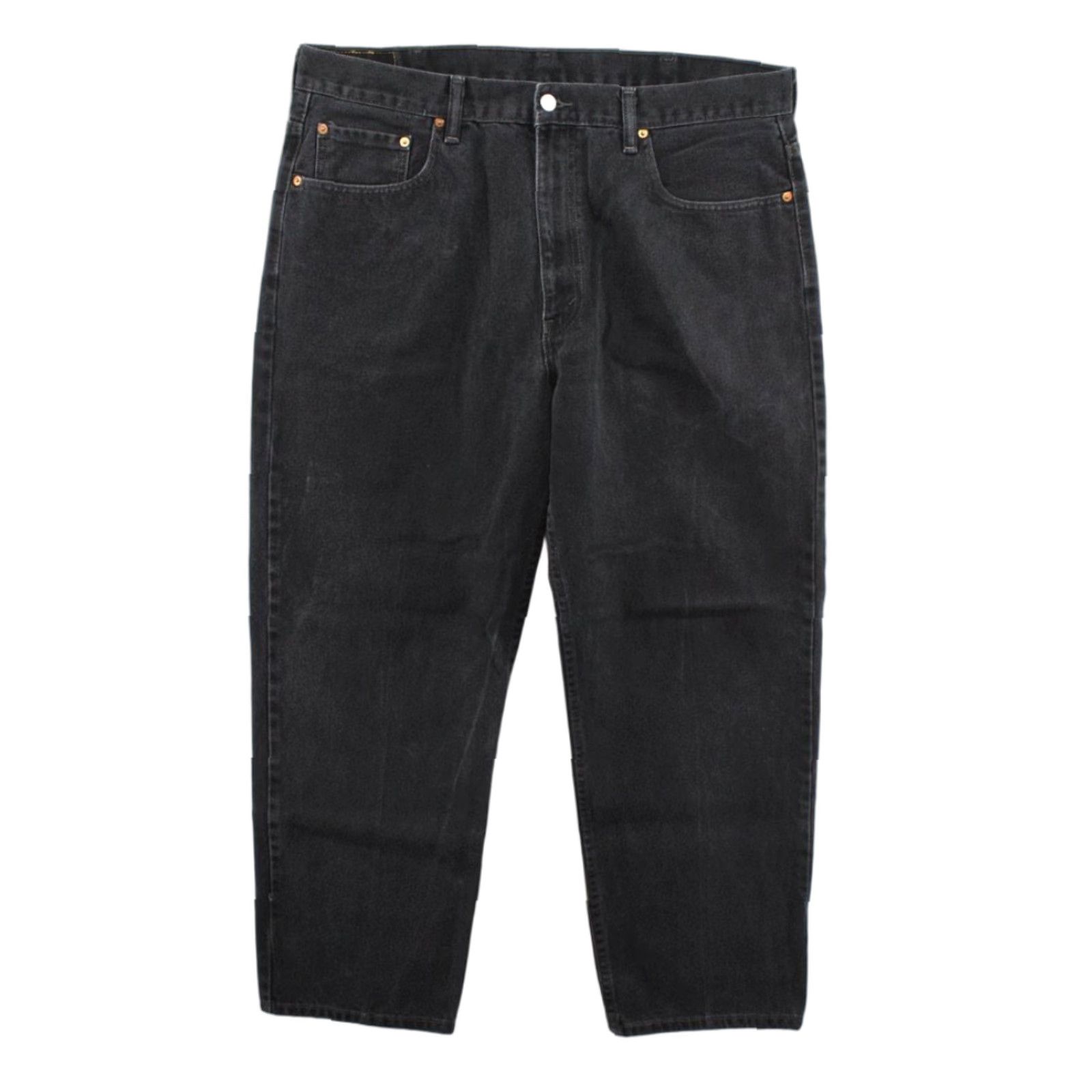 Levi's Levi's 550 Jeans Mens 40 x 30 Black Denim Cotton Casual Relaxed Work Wear Tapered Size US 40 / EU 56 - 1 Thumbnail