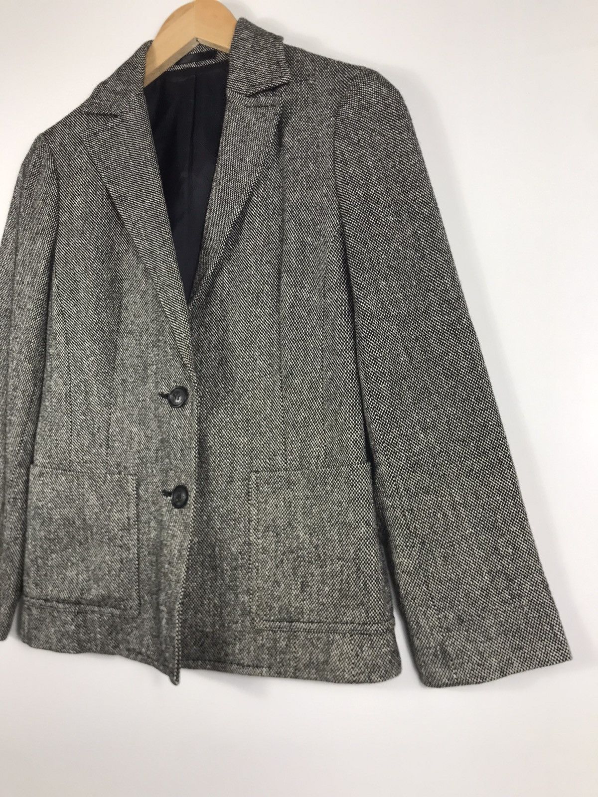 Burberry 🔥Burberry Wool Tweed Button Coat Jacket Size XS / US 0-2 / IT 36-38 - 3 Thumbnail