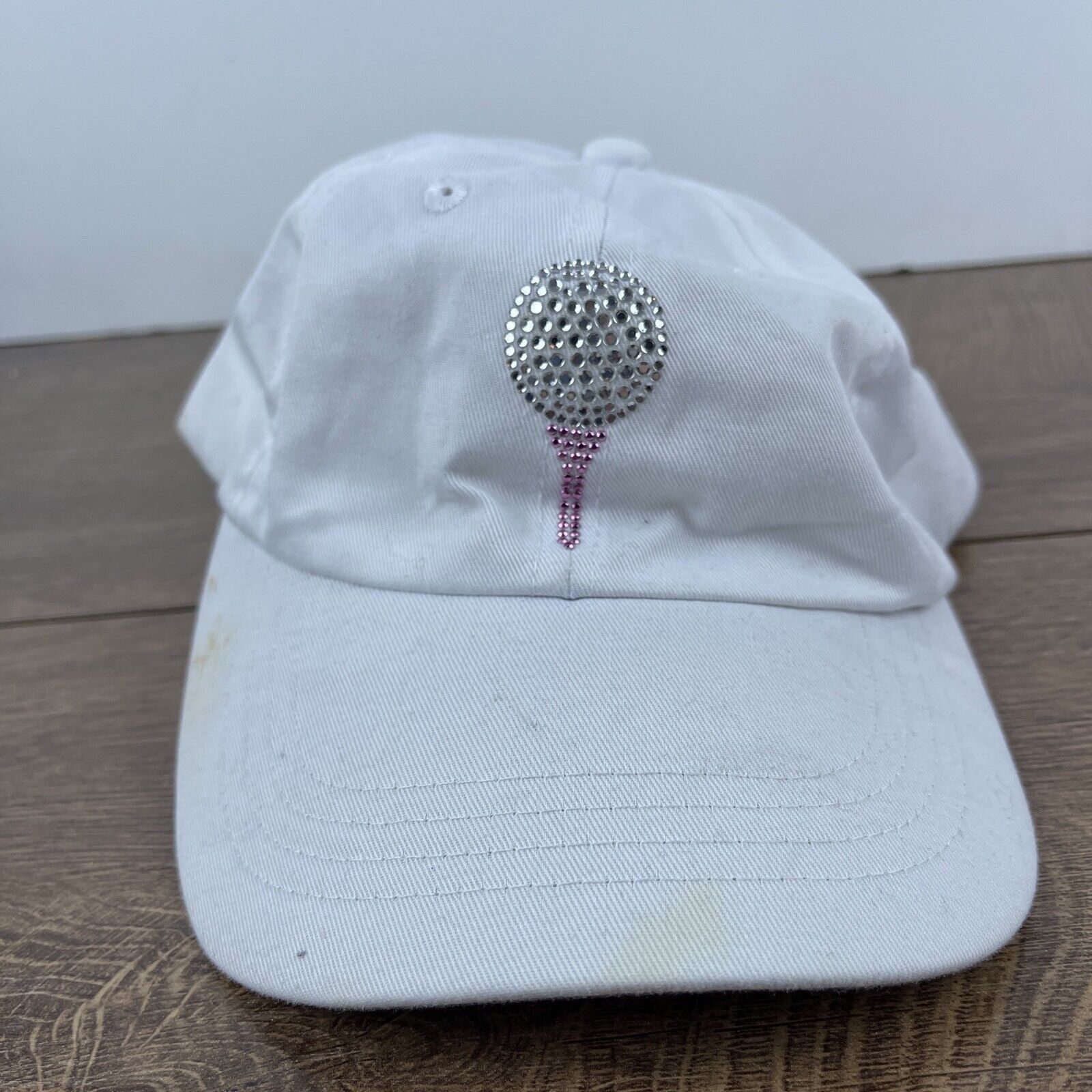 Other Golf Hat Golf Ball Tee Hat White Hat Adjustable White Adult Size ONE SIZE - 3 Thumbnail