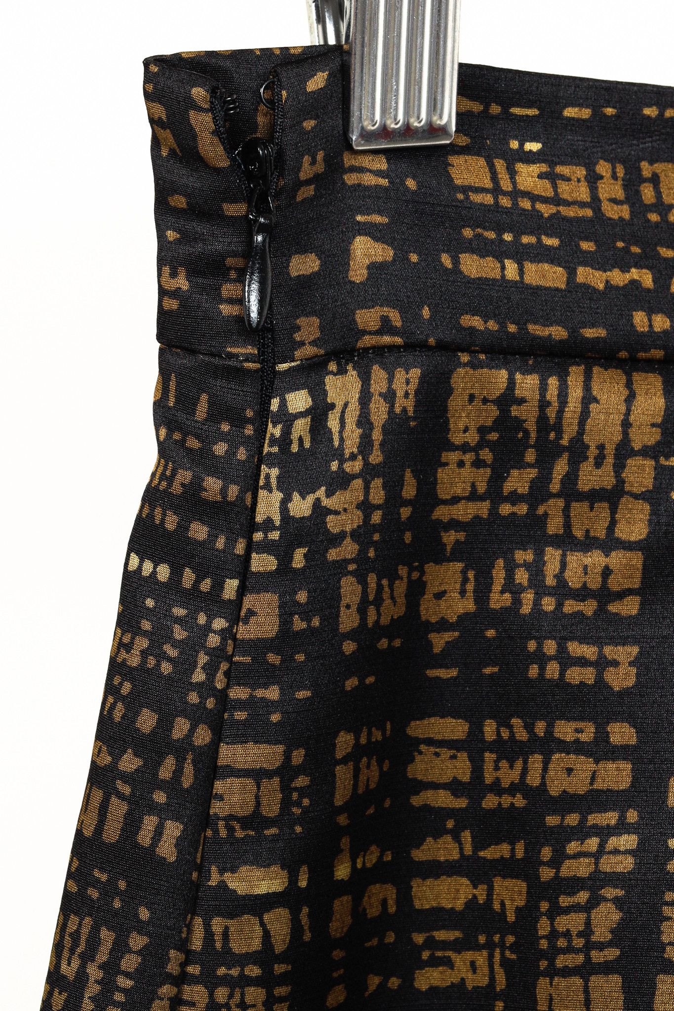 Prada Prada 2012 Abstract-Plaid Wool & Silk Box Pleat Skirt Size 26" / US 2 / IT 38 - 4 Thumbnail