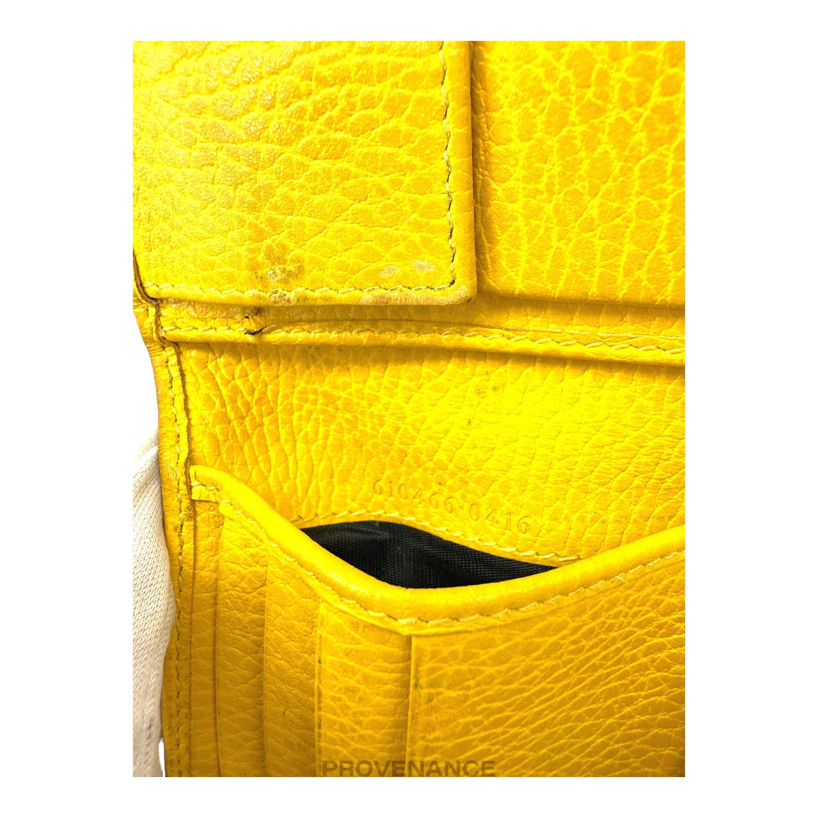 Gucci 🔴 Gucci GG Logo Bifold Wallet - Black Yellow Leather Size ONE SIZE - 4 Thumbnail