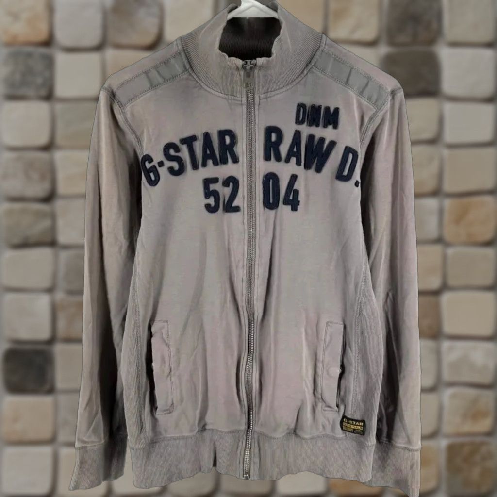 Vintage G-Star Raw Full Zip Track Jacket L Men Gray Size US L / EU 52-54 / 3 - 1 Thumbnail