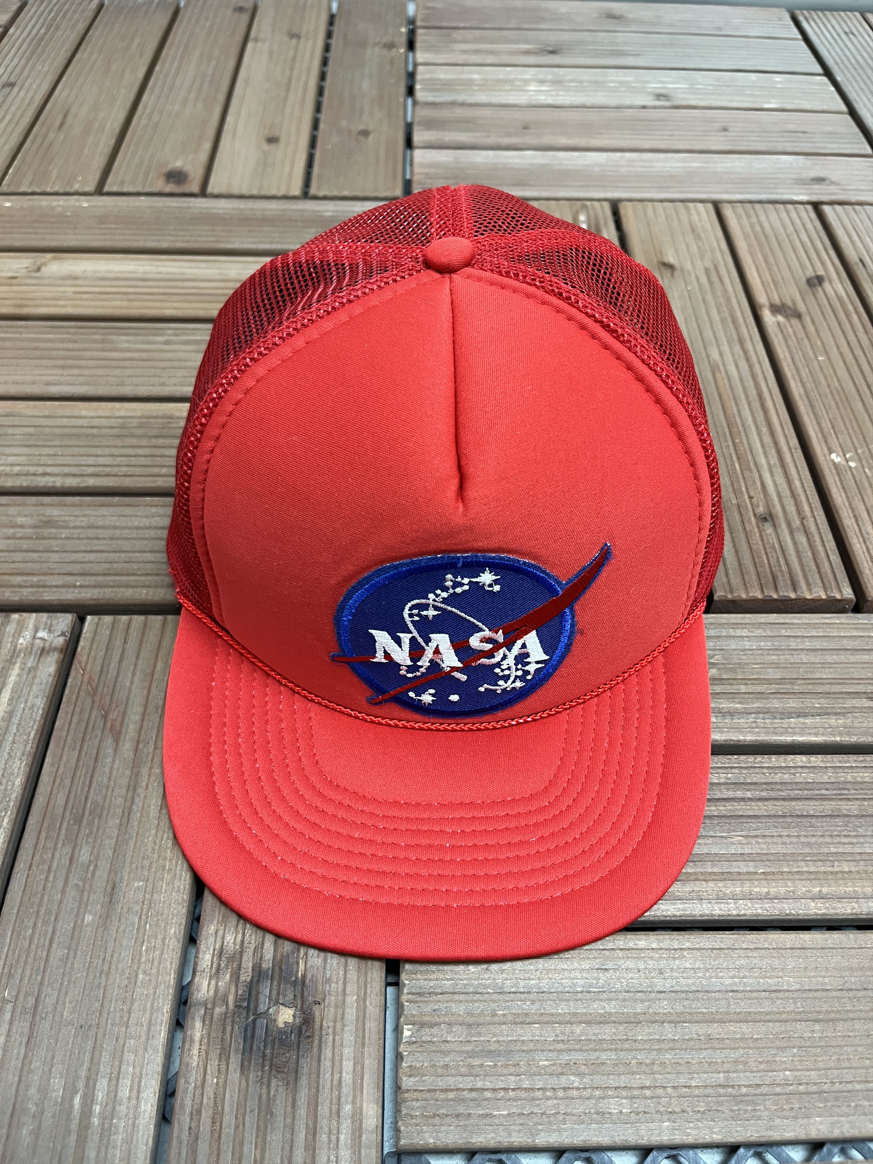 Vintage NASA Stitched Vintage Trucker Snap Back Hat Size ONE SIZE - 2 Thumbnail