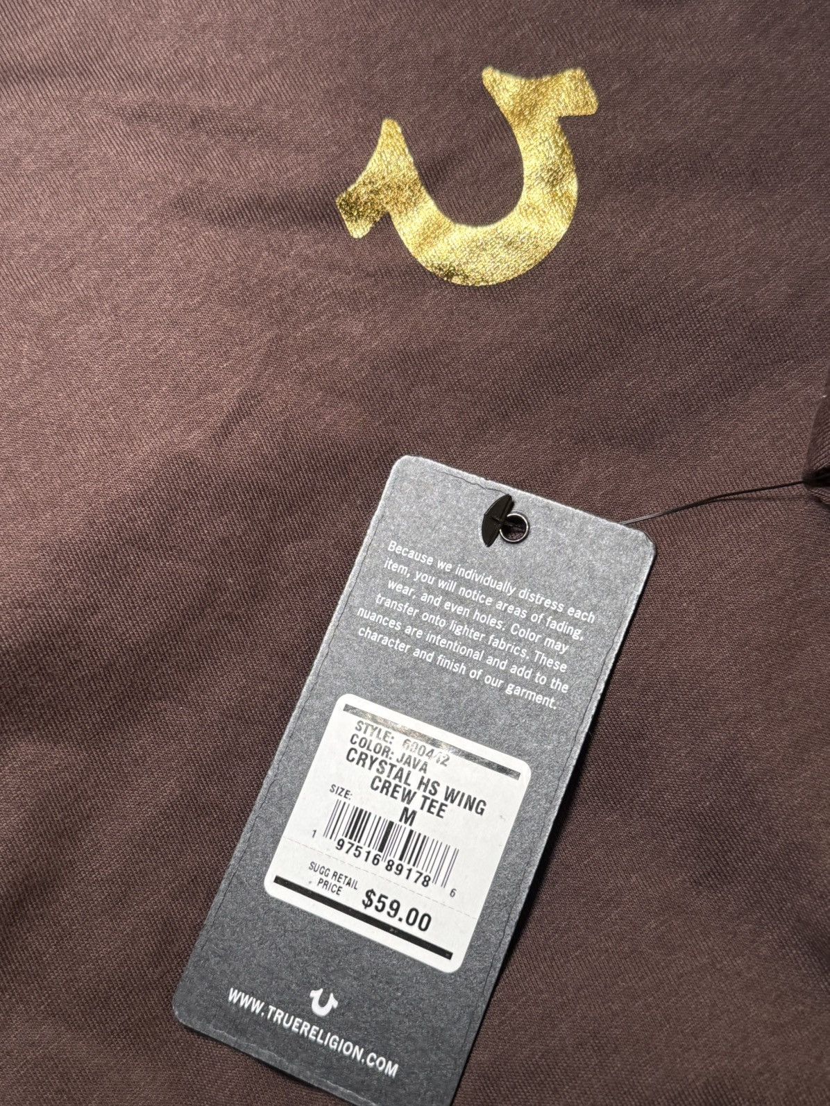 True Religion True Religion Java Crystal HS Wing Crew Tee Size M Size M / US 6-8 / IT 42-44 - 3 Thumbnail