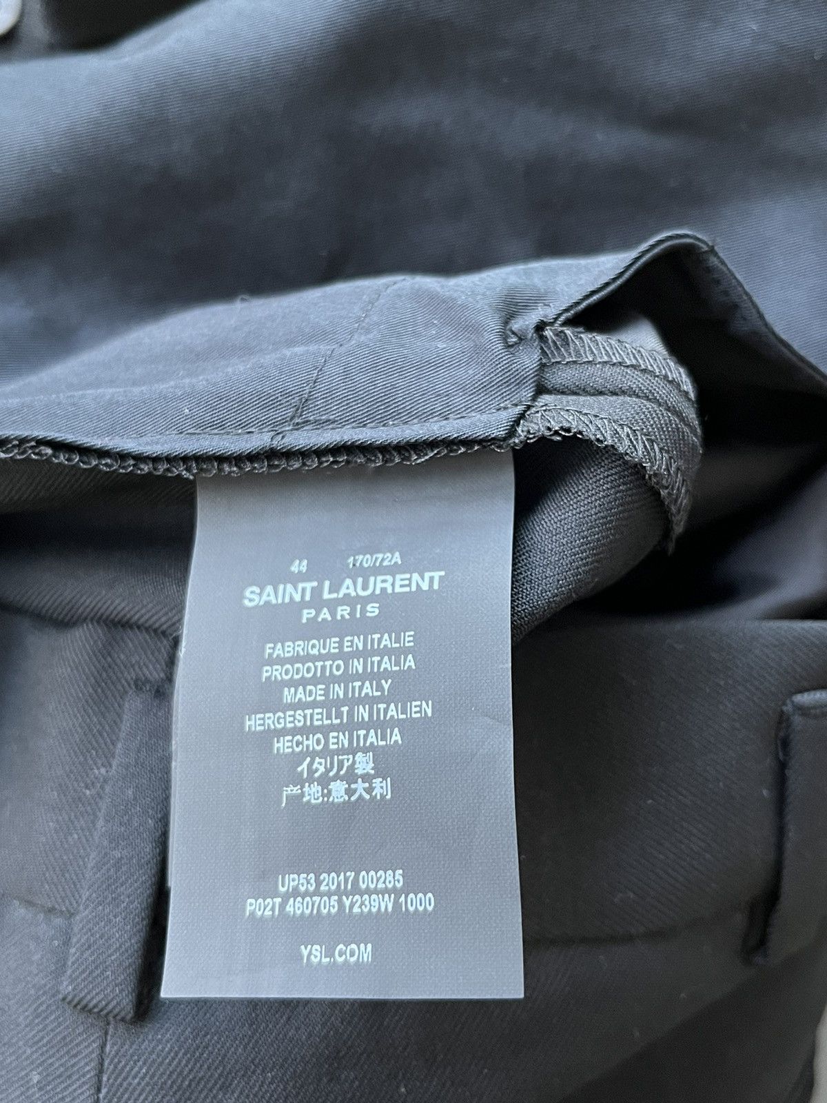 Hedi Slimane × Saint Laurent Paris × Yves Saint Laurent Super Rare Saint Laurent Hedi Slimane Tux Pant Brand New Size US 26 / EU 42 - 18 Thumbnail