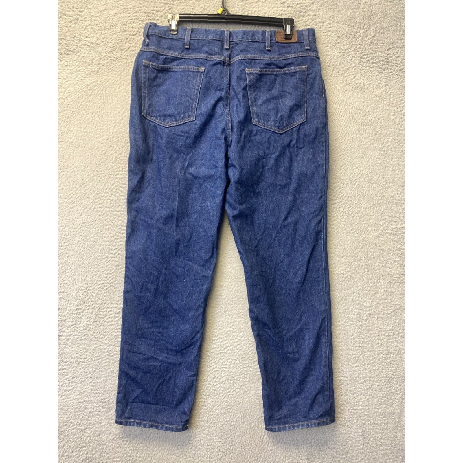 Vintage L.L. Bean Jeans Mens 38x34 Blue Medium Wash Straight Fit Denim 90s Size US 38 / EU 54 - 6 Thumbnail