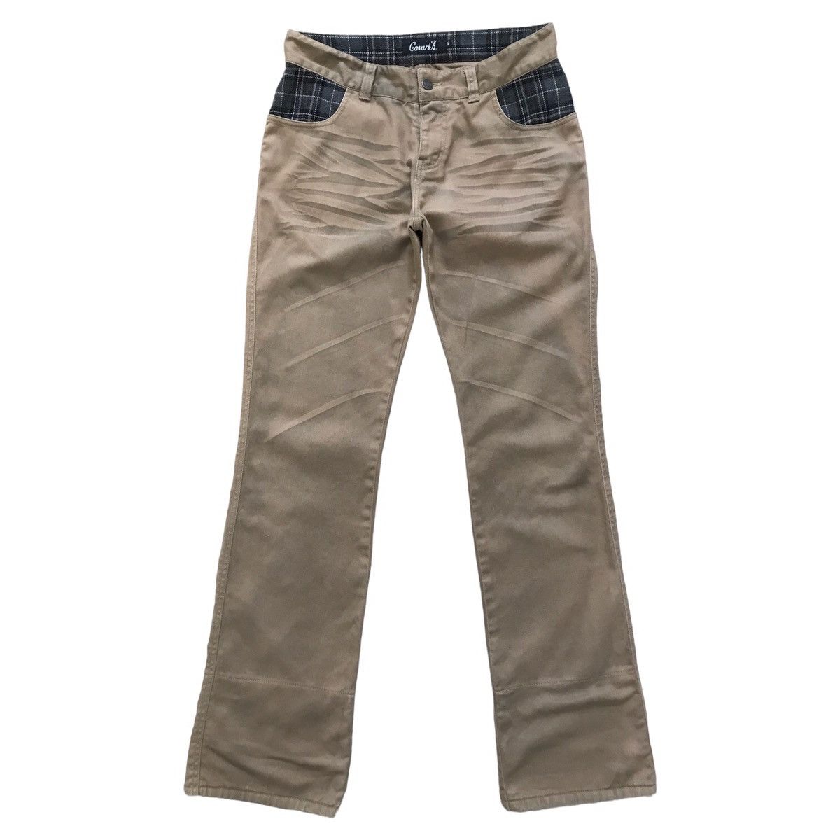 Japanese Brand CavariA Japan Dirty Distressed Flared Pants Size US 31 - 1 Thumbnail