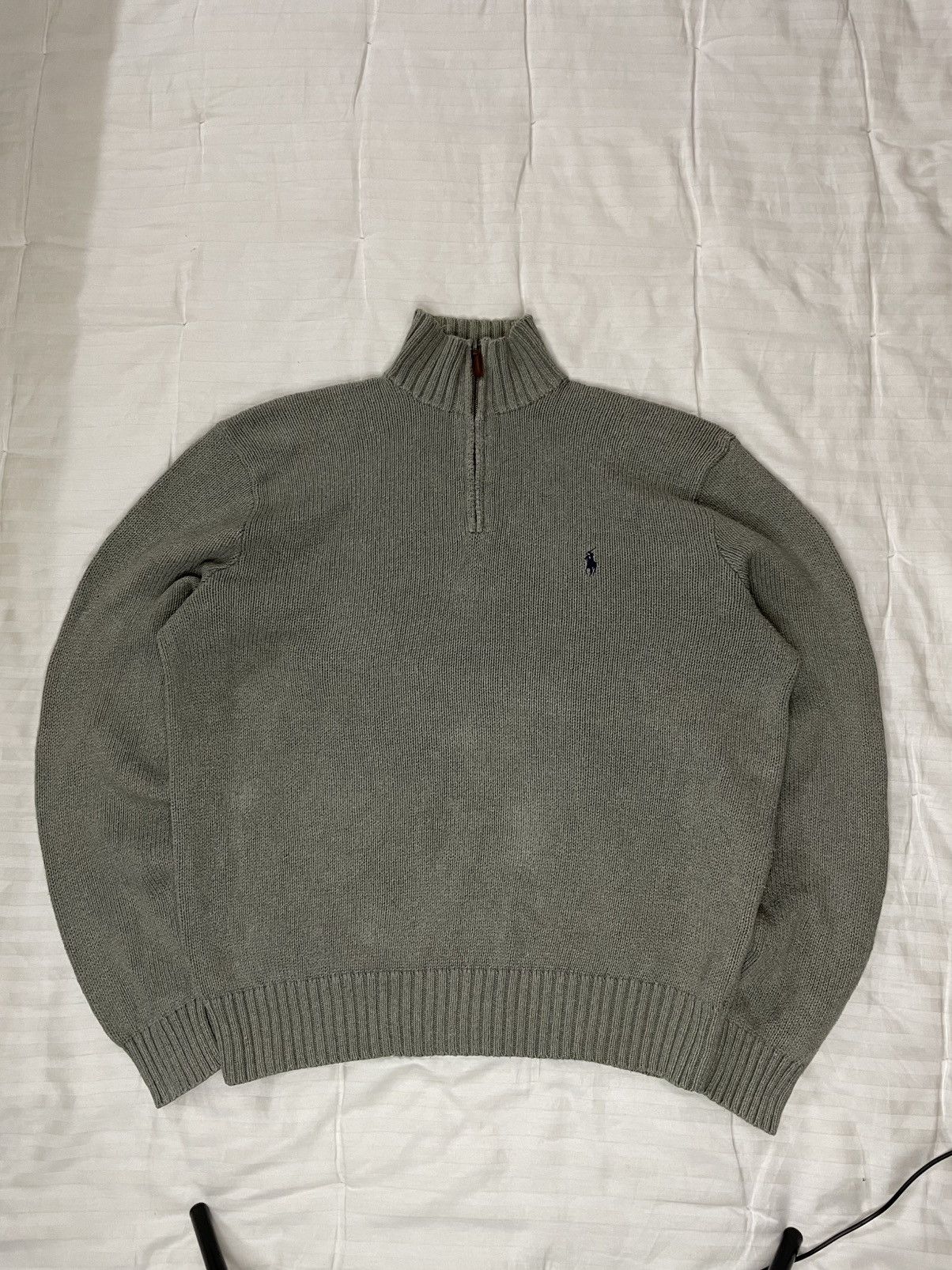 Polo Ralph Lauren Vintage Polo Ralph Lauren 1/4 zip Lampo knight sweater Size US L / EU 52-54 / 3 - 1 Thumbnail