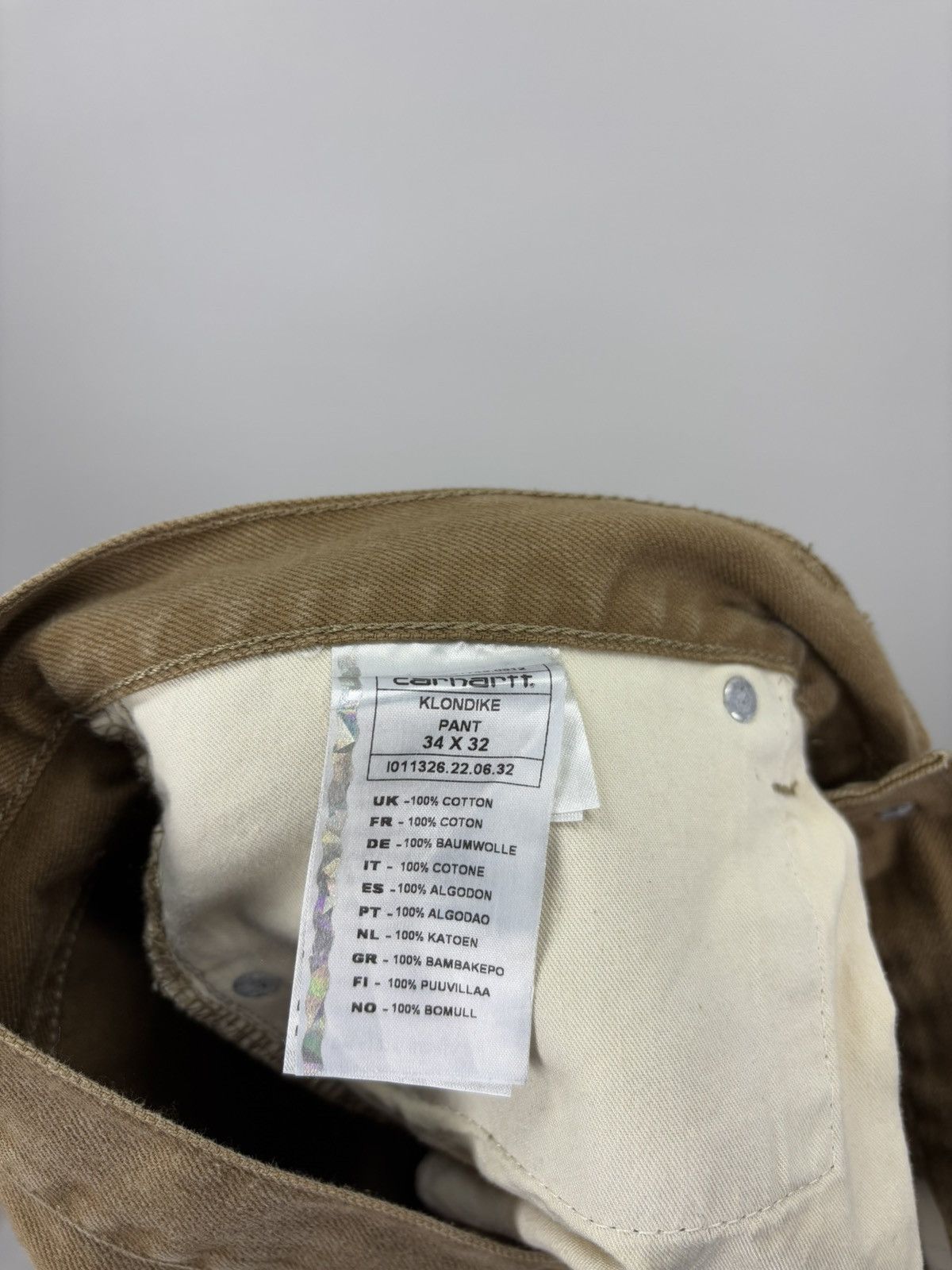 Carhartt Mens jeans Carhartt Size 34x32 Color Brown Size US 34 / EU 50 - 8 Thumbnail