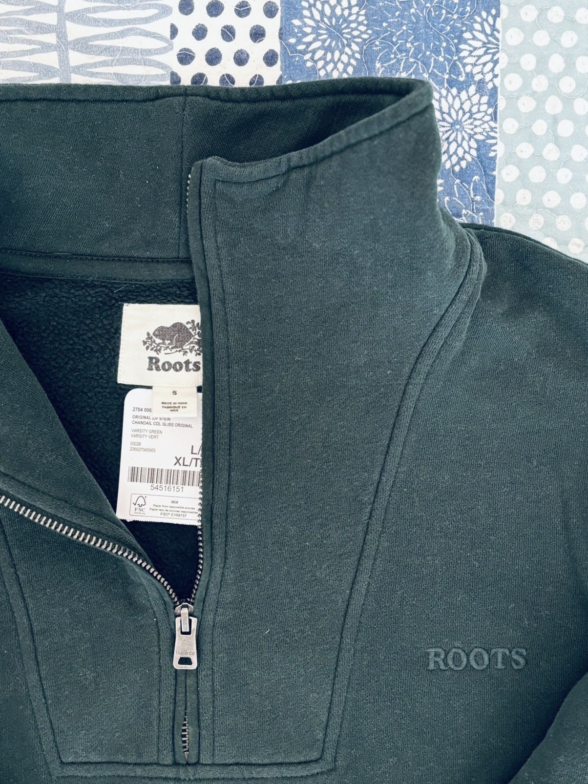Roots ROOTS Half Zip Stein Gender Free - Green Shadow Size US L / EU 52-54 / 3 - 9 Thumbnail