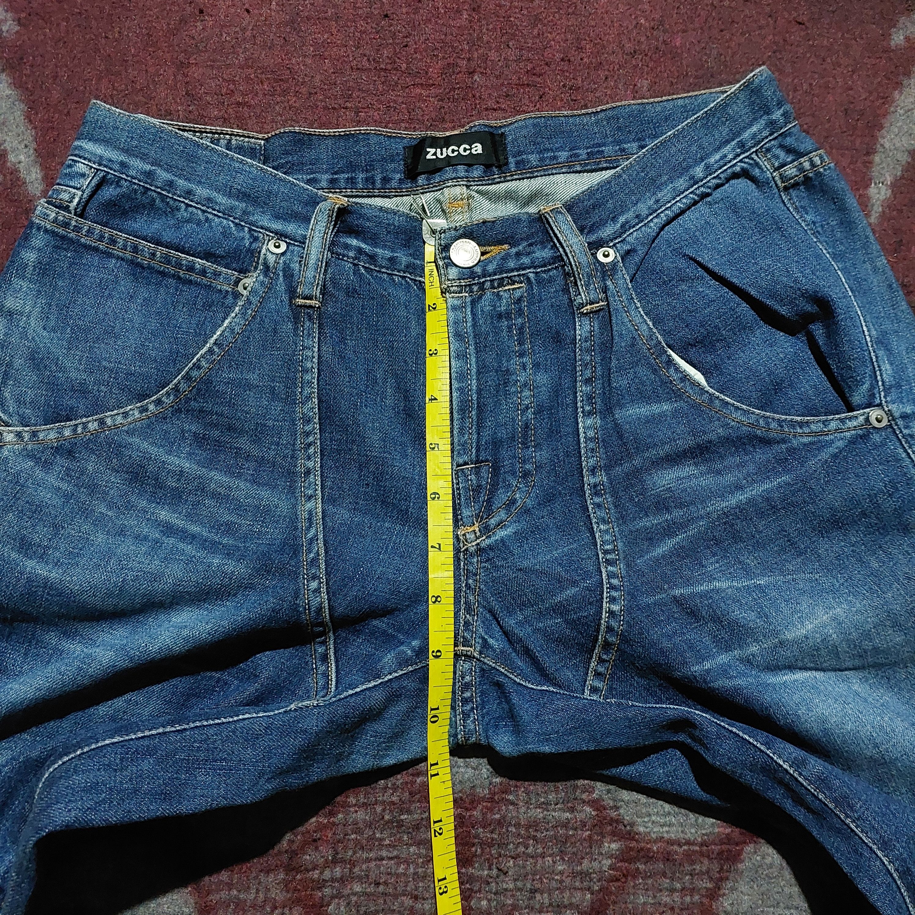 Zucca issey miyake japan blue faded straight jeans