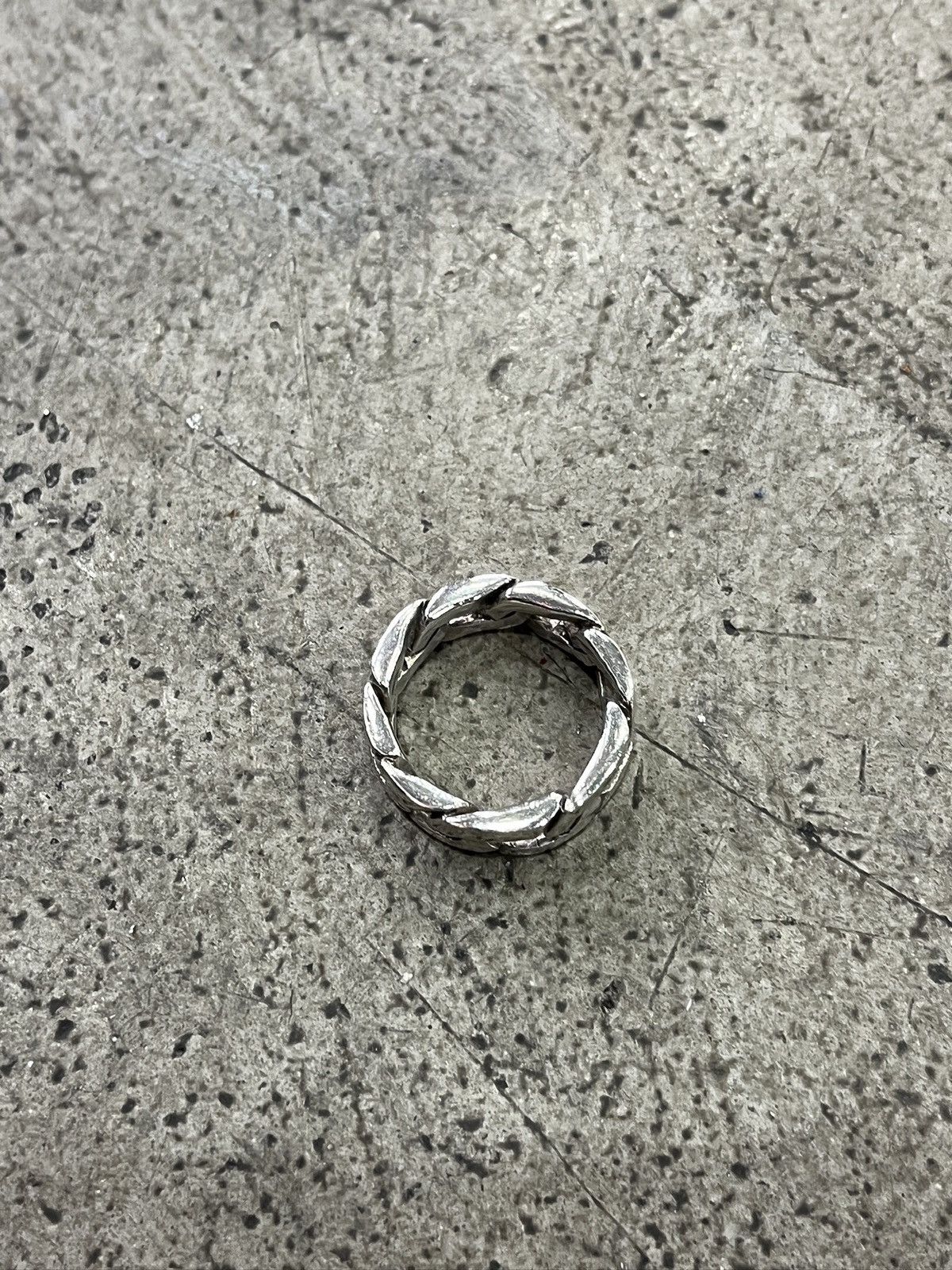 Other Vintage Sterling Silver Link Ring (unisex) Size ONE SIZE - 4 Thumbnail