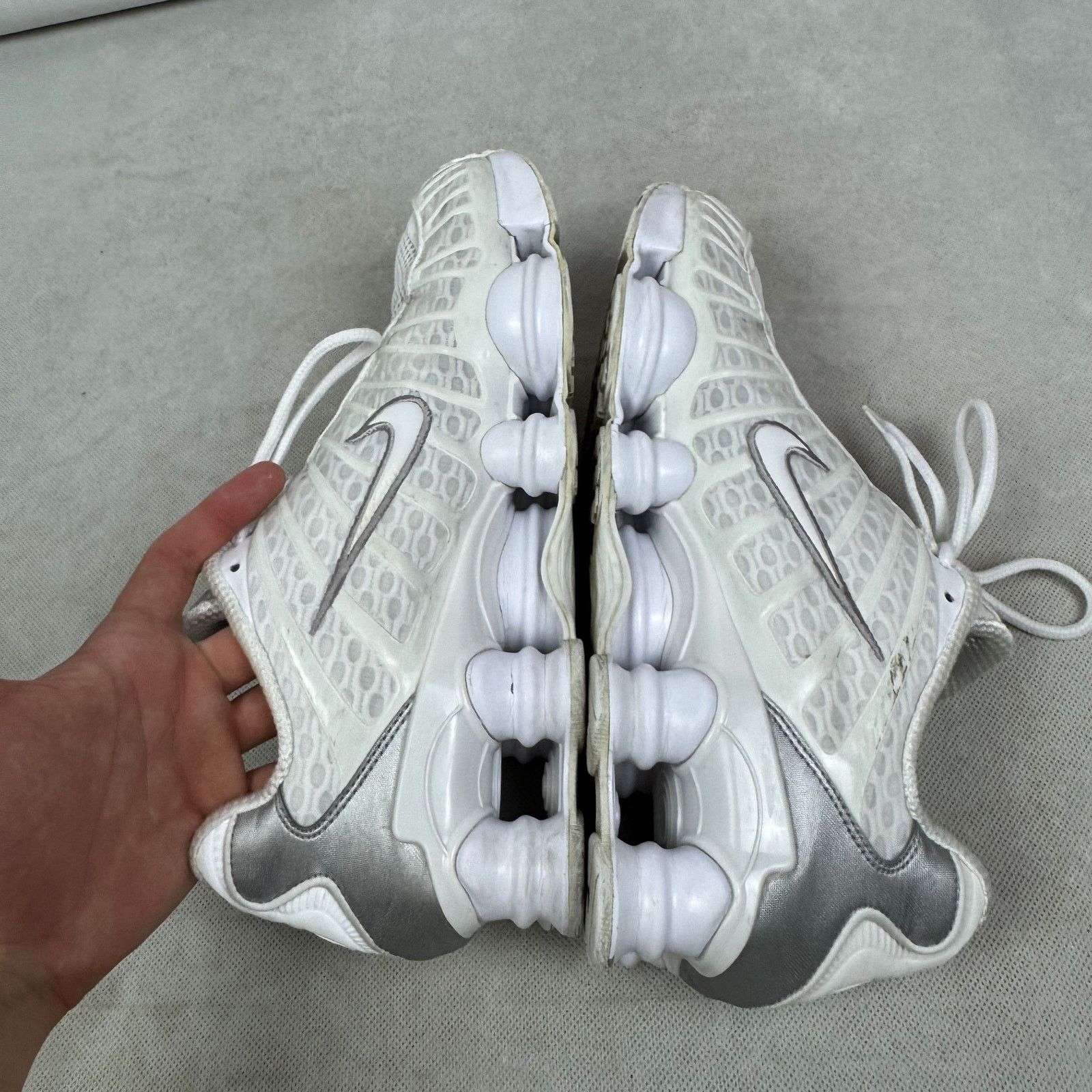 Nike Nike Shox TL AV3595-100 Men's White Swoosh Sneakers Shoes 12 Size US 12 / EU 45 - 3 Thumbnail