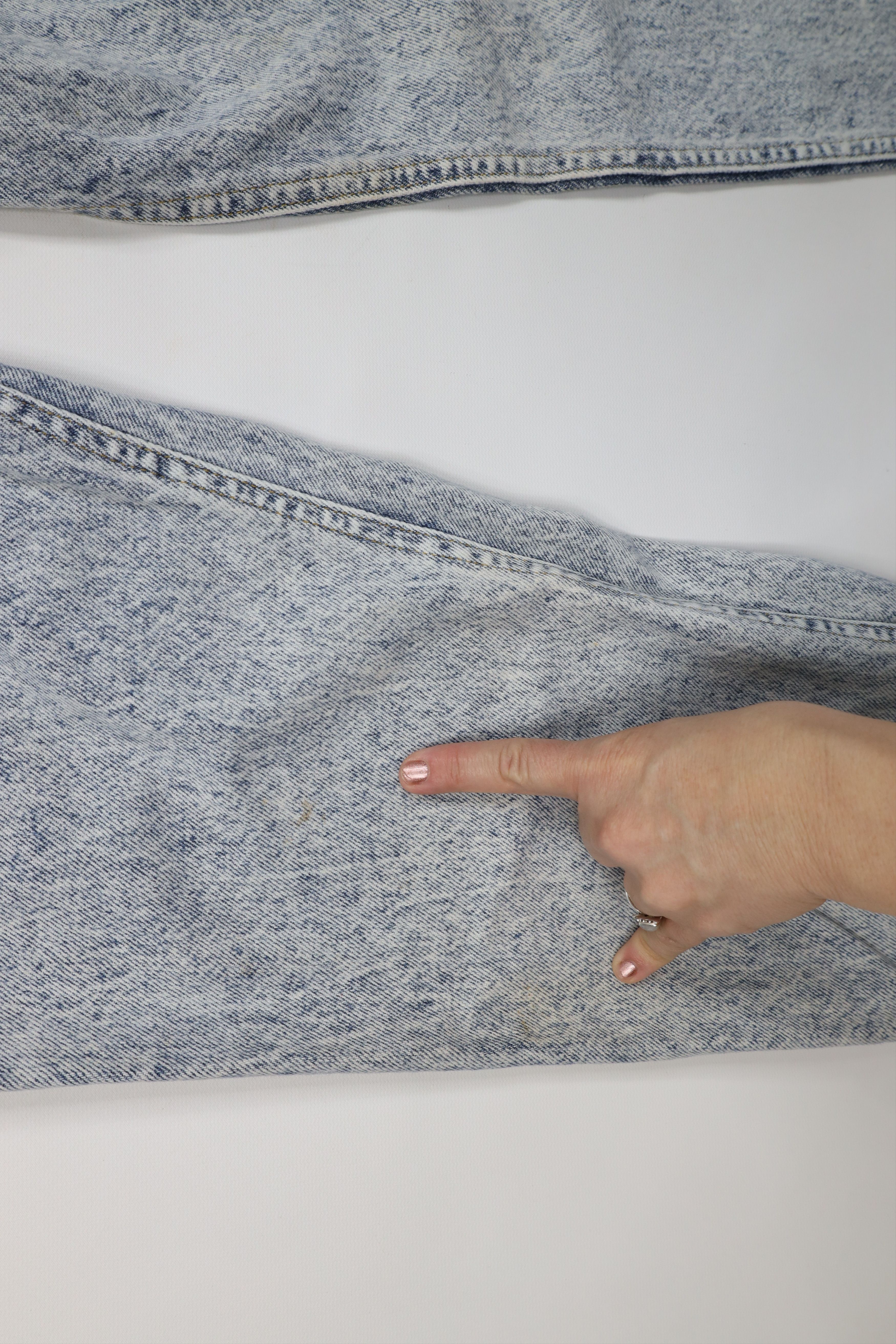 Lee Vintage 80s 90s Lee Acid Wash Straight Leg Jeans Blue USA Size US 33 - 5 Thumbnail