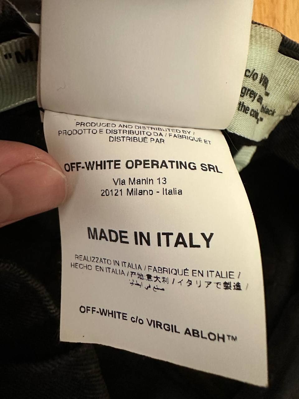 Off-White Off-White Logo Appliqued Denim Baseball Hat Cap Size ONE SIZE - 10 Thumbnail
