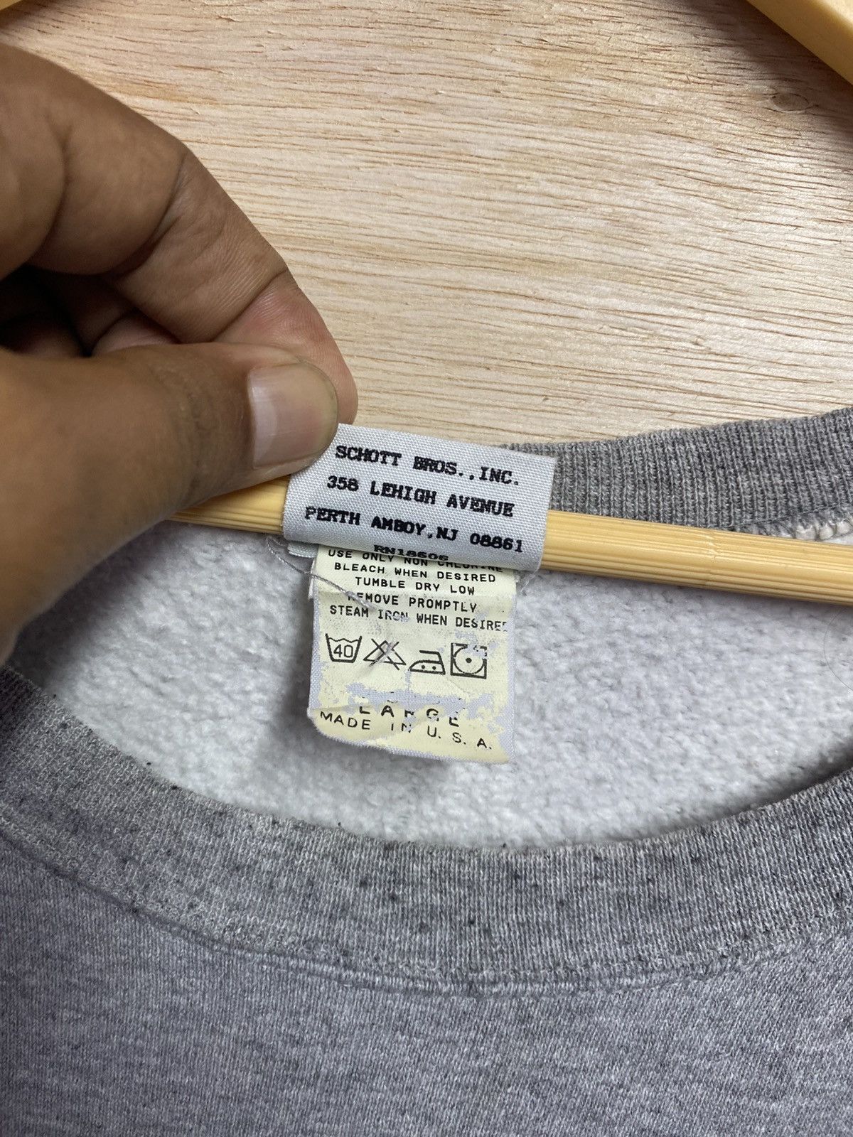 Schott Schott NYC men's crewneck sweatshirt Size US XL / EU 56 / 4 - 3 Thumbnail