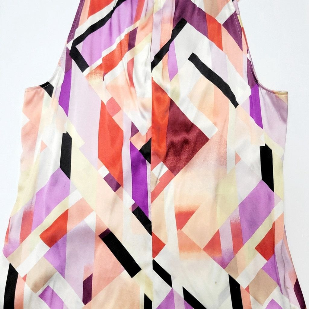White House Black Market White House Black Market Geometric Sleeveless Top Size 10 Size L / US 10 / IT 46 - 2 Thumbnail