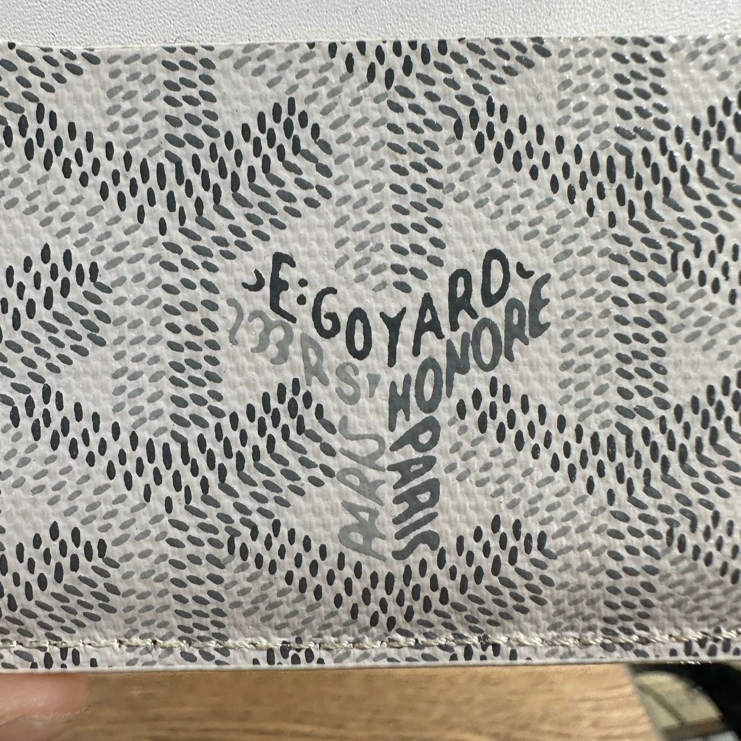 Goyard Goyard Saint-Sulpic jan1095 Geo Canvas Calfskin Card Holder Size ONE SIZE - 3 Thumbnail