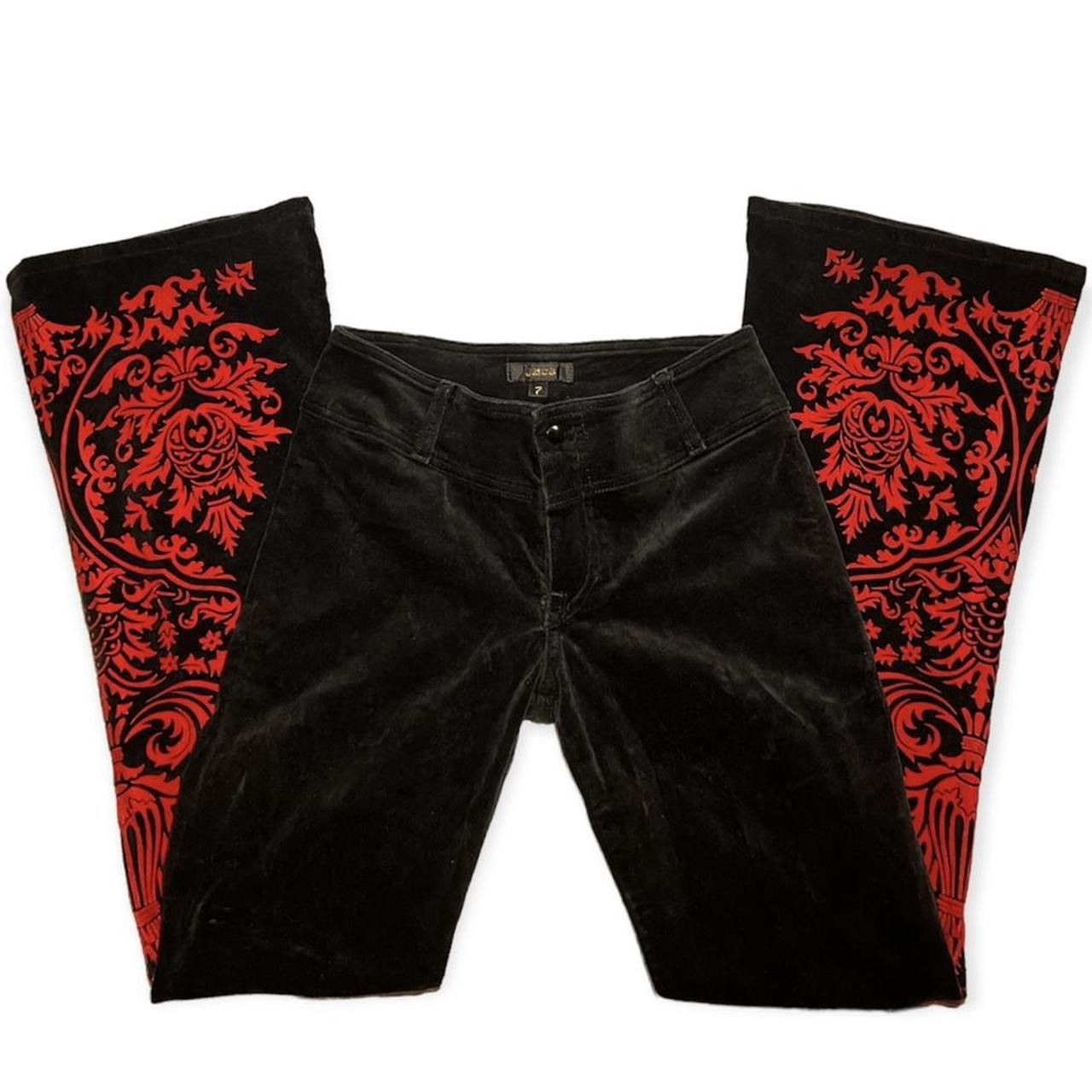 JNCO JNCO Jeans Juniors Size 7 Corduroy Low Waist Wide Leg Pants Size 28" / US 6 / IT 42 - 2 Thumbnail