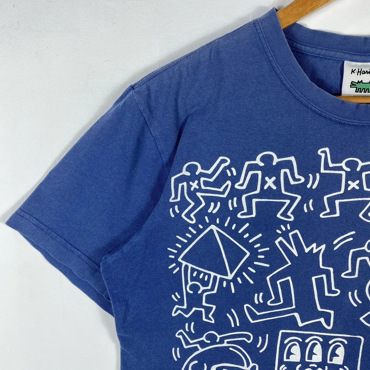 Keith Haring × Vintage Vintage 00's KEITH HARING All Logo Graphic Faded Tee Size US M / EU 48-50 / 2 - 4 Thumbnail