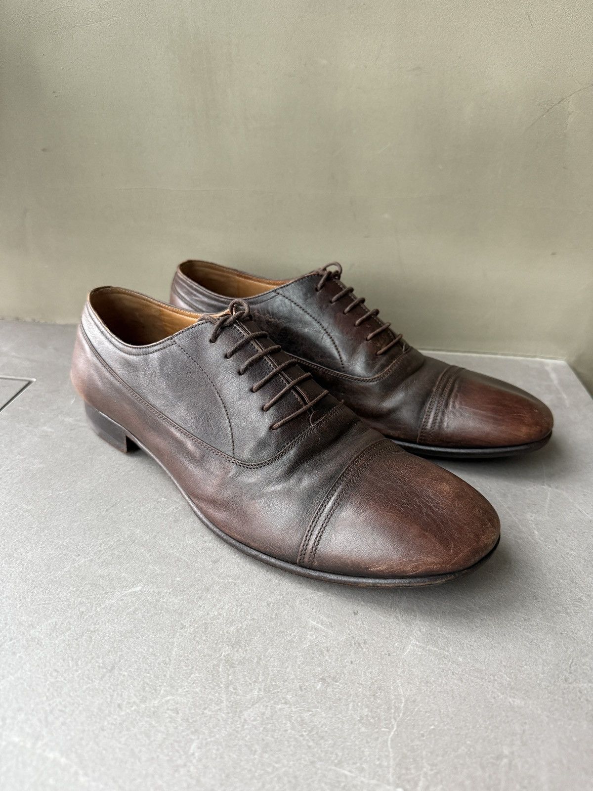 Early Maison Martin Margiela line 22 Brown Oxford Shoes Eu41