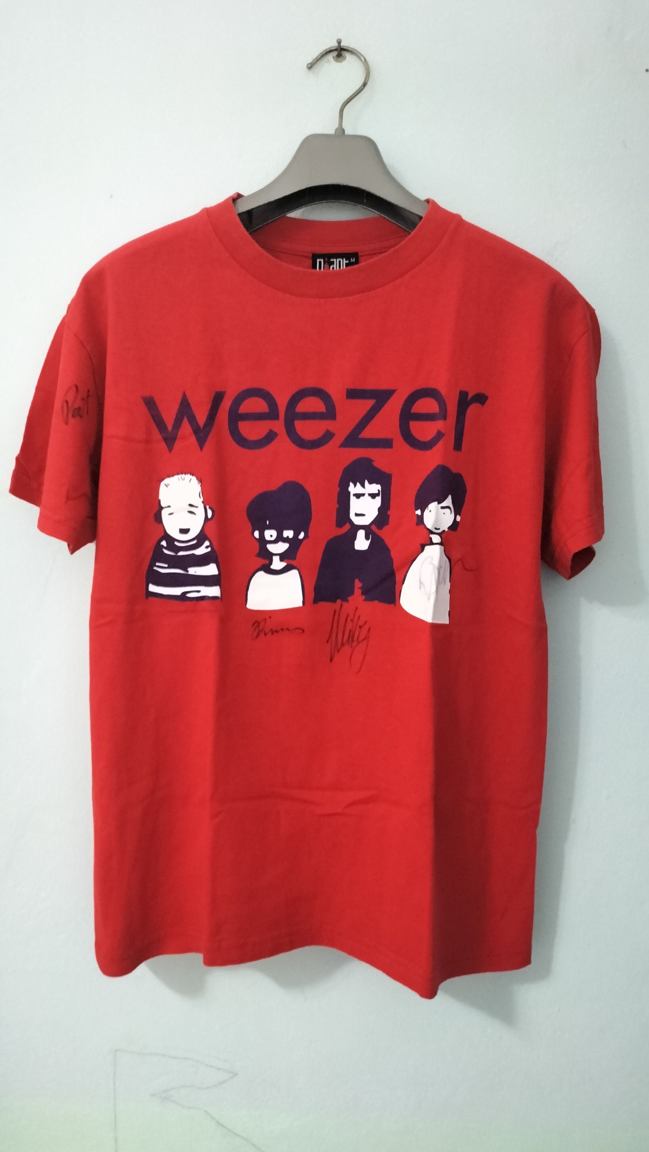 Band Tees × Vintage Vintage Weezer Rare Signatures Line Up Band Size US L / EU 52-54 / 3 - 1 Thumbnail