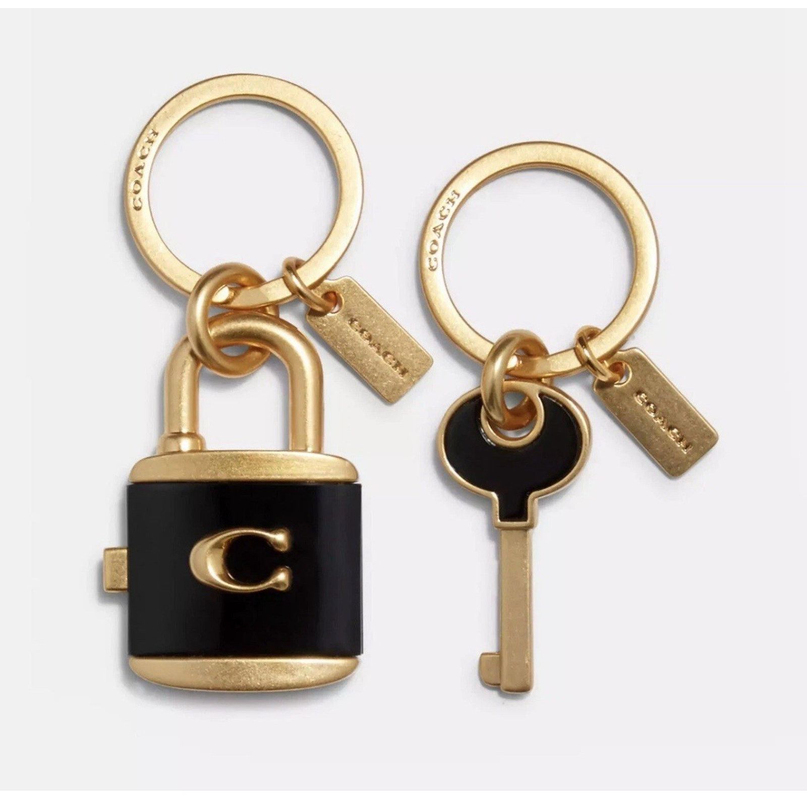 Coach NWT Coach Lock and Key Bag Charm Valet Detachable Key C1679 Size ONE SIZE - 4 Thumbnail