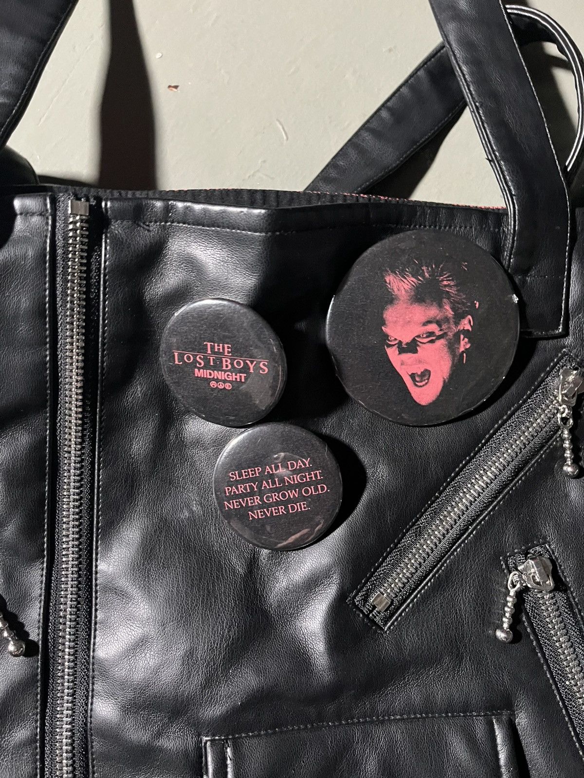 Midnight Studios Midnight Studios x The Lost Boys reconstructed moto tote bag Size ONE SIZE - 2 Thumbnail