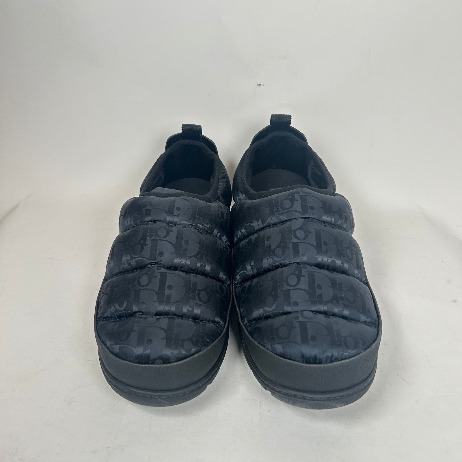 Dior Dior Black/Black Oblique Nylon Puffer Slipper Size 46 Size US 13 / EU 46 - 2 Thumbnail