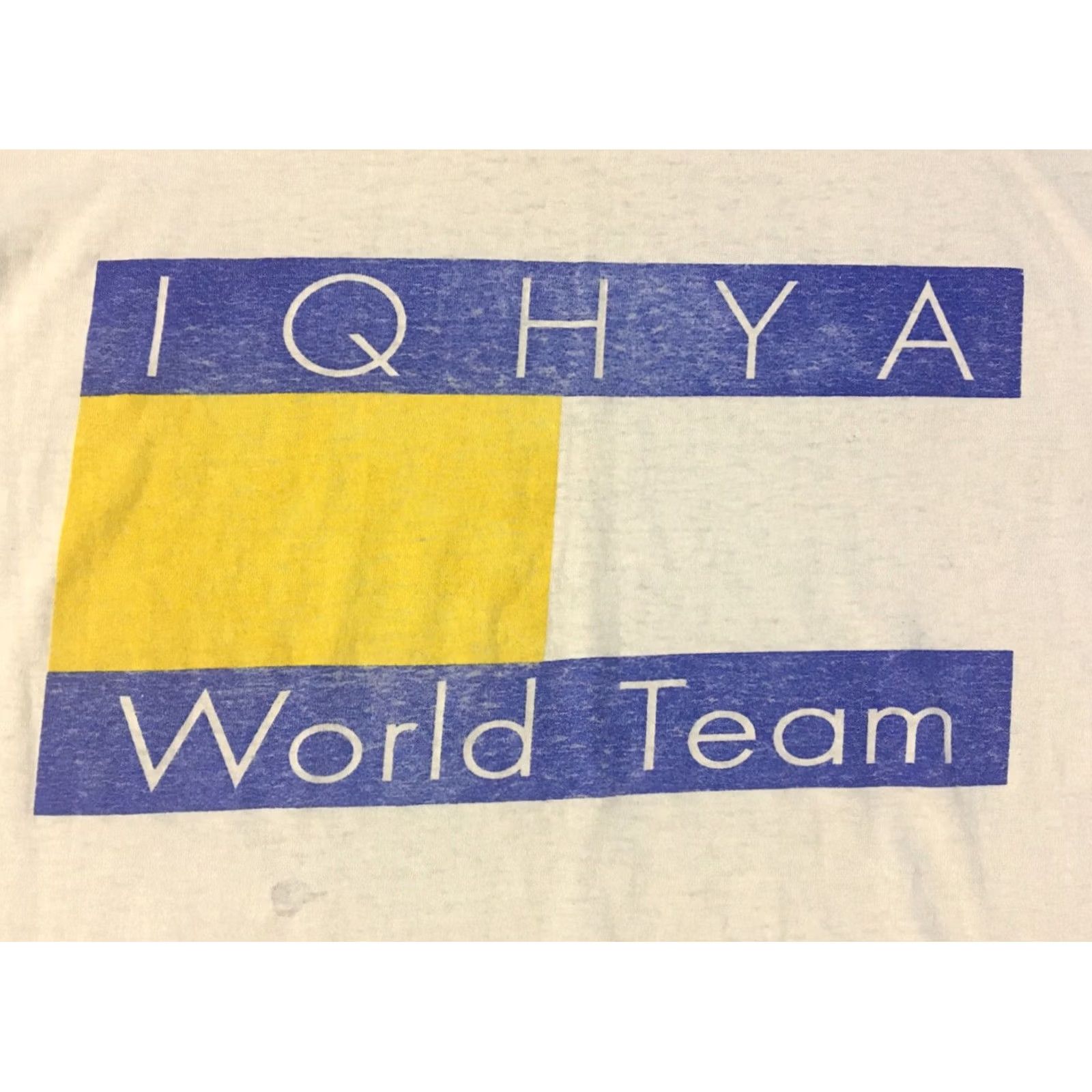 Vintage VINTAGE IQHYA Quarter Horse Racing World Team Tommy Flag faded shirt M White Cowboy Grunge Rap Mens Shirt Size US M / EU 48-50 / 2 - 3 Thumbnail