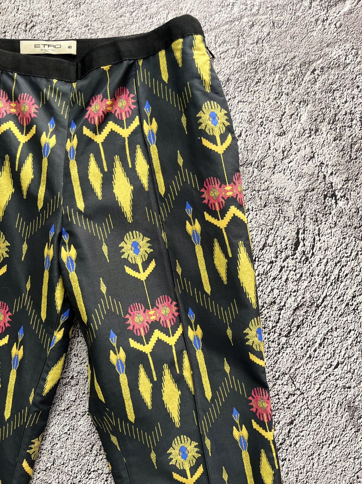 Etro Etro Women's Straight Flowers Pants Size 27" / US 4 / IT 40 - 3 Thumbnail