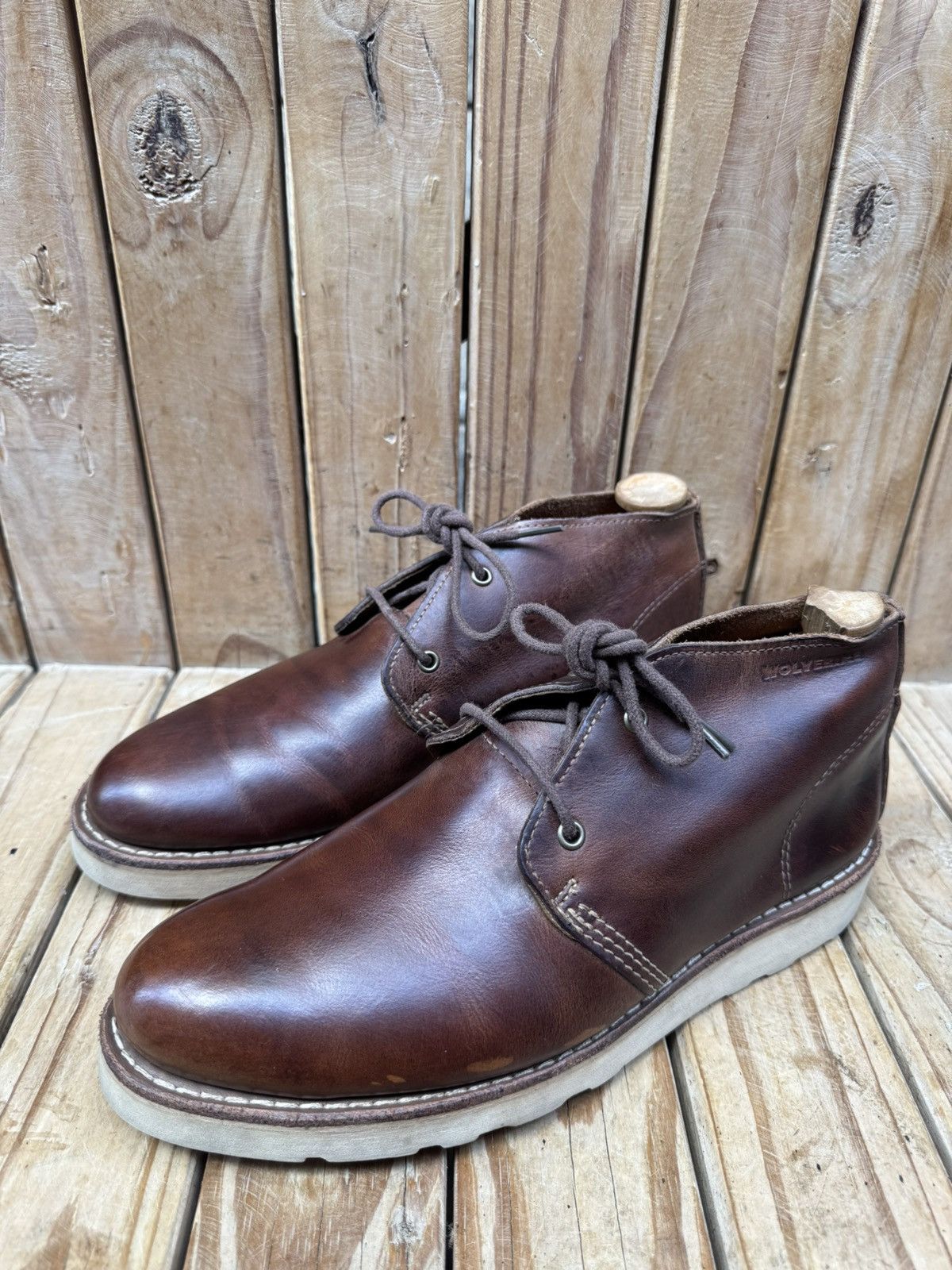 Wolverine Wolverine brown Men’s Chukka leather boots sz US 8 M UK 7 Size US 8 / EU 41 - 10 Thumbnail