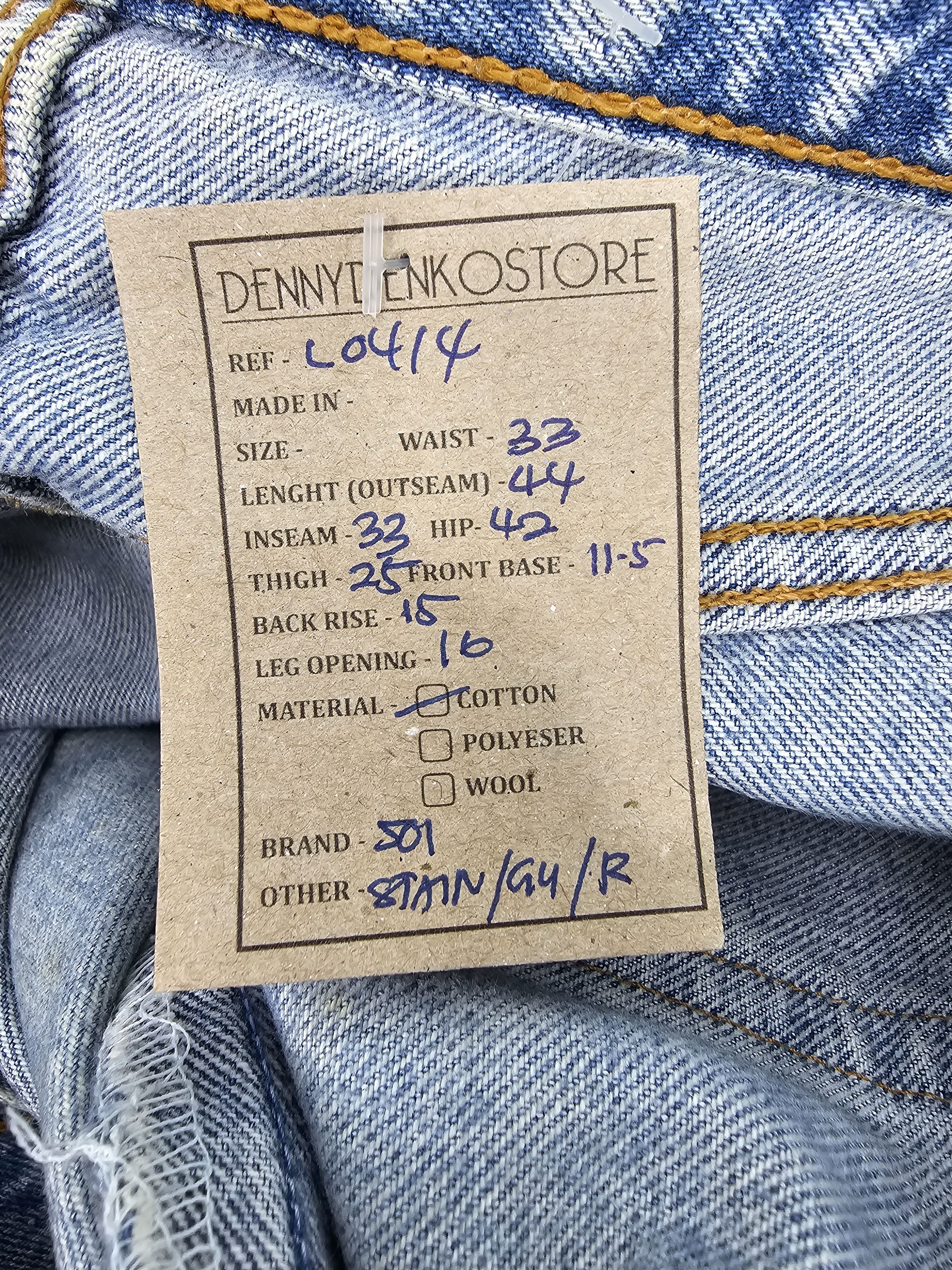 Levi's Vtg 90's LEVIS 501 Light Wash Ripped Size 33X33 Jeans L0414 Size US 33 - 14 Thumbnail