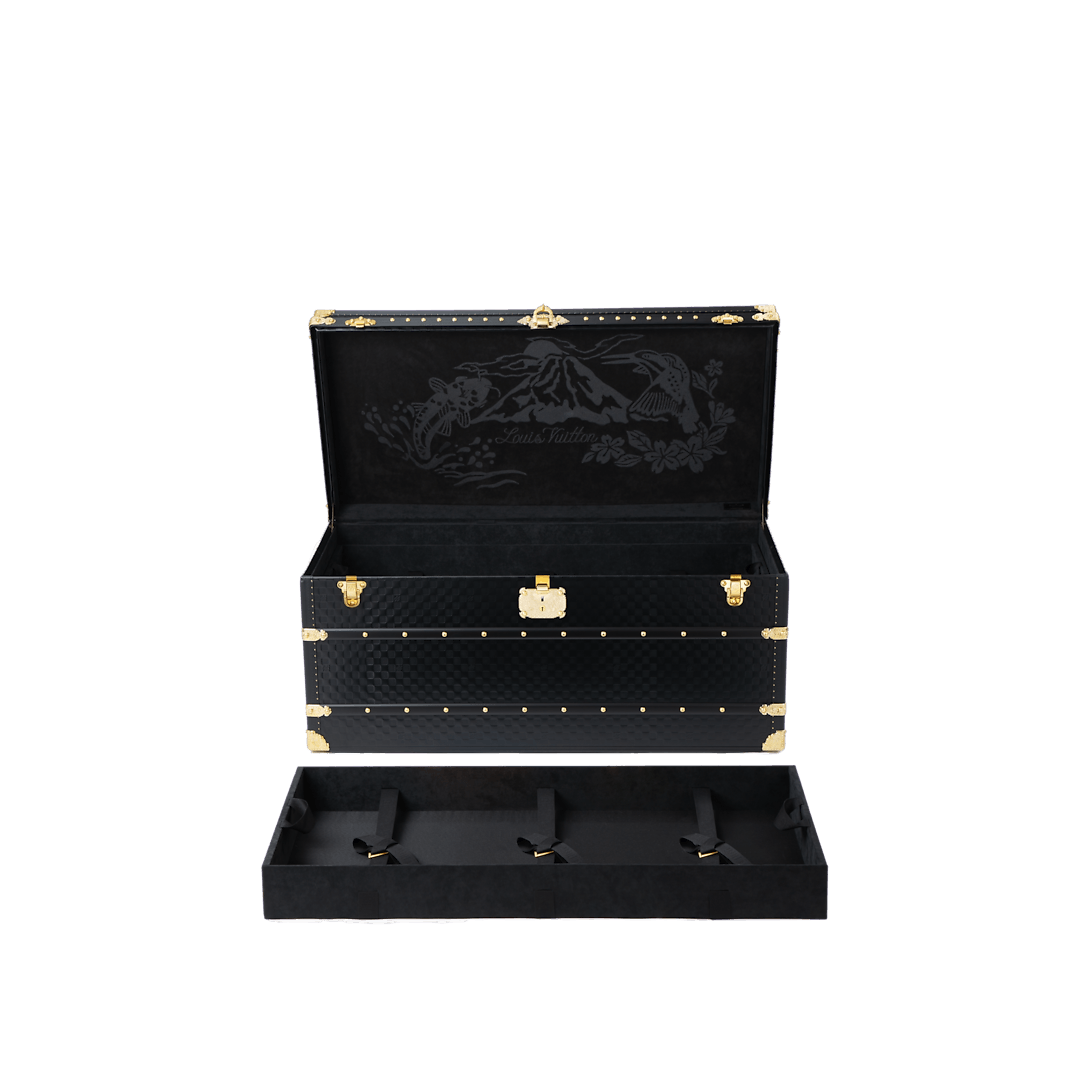 Louis Vuitton Damier Phriendship Leather Black Courrier Lozine 110 Trunk Size ONE SIZE - 5 Thumbnail