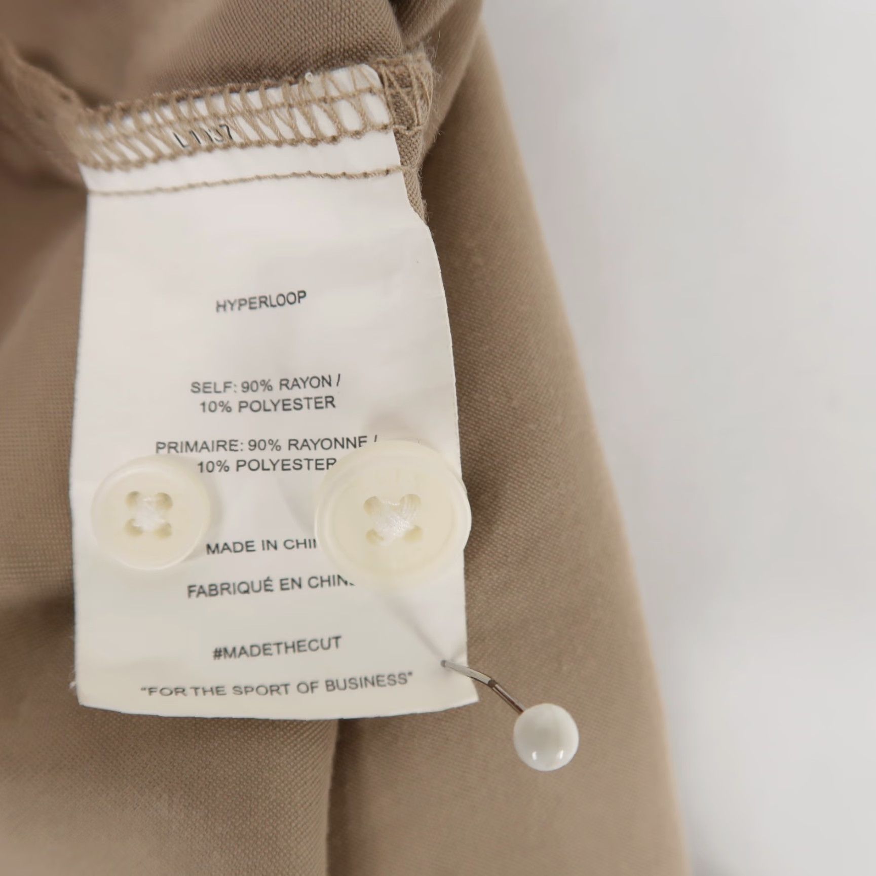 Cuts Cuts Shirt Mens S Tan Camp Collar Short Sleeve Button Up Rayon Blend Size US S / EU 44-46 / 1 - 6 Thumbnail