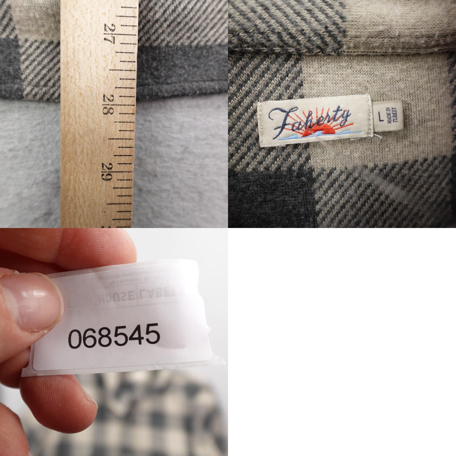 Faherty Faherty Legend Sweater Shirt Womens Plaid Flannel Top Button-Up Button Pocket Casual Size L / US 10 / IT 46 - 8 Thumbnail