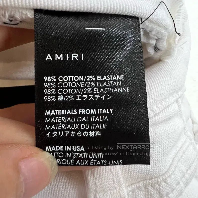 Other Amiri White knee zipper denim pants Size 25" / US 0 / IT 36 - 5 Thumbnail