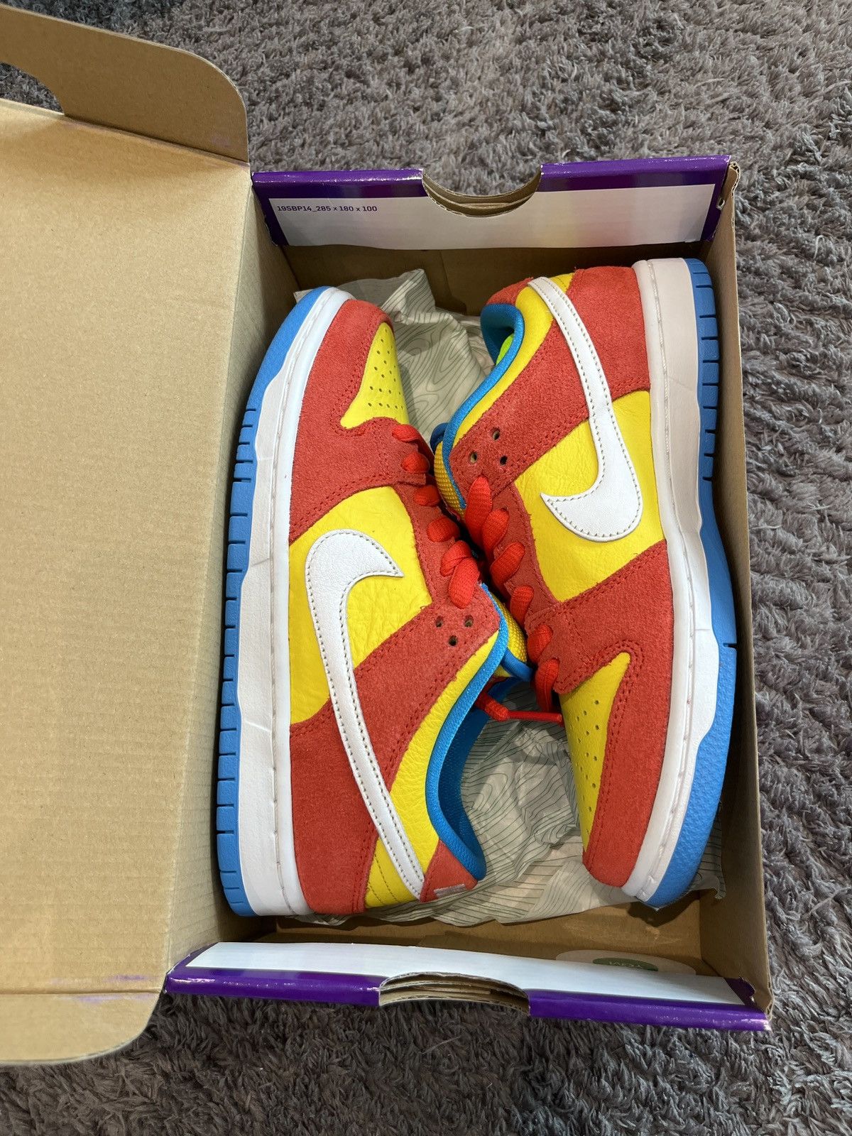 Nike Nike SB Dunk Low Bart Simpson US4.5 Size US 4.5 / IT 34.5 - 7 Thumbnail
