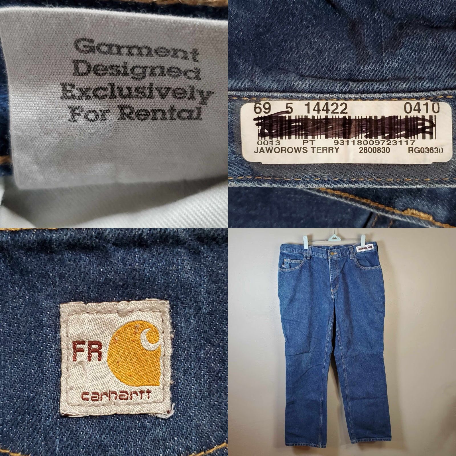 Carhartt VINTAGE Carhartt FR Jeans 36 X 30 ARC2 NFPA2112 280-83 Mens Jeans Blue 36x30 NFPA 2112 Straight Arch? Size US 36 / EU 52 - 8 Thumbnail