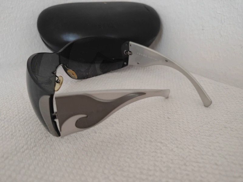 Prada PRADA Sunglasses Flame 2004 Star Mask Fire Chrome Silver Size ONE SIZE - 3 Thumbnail