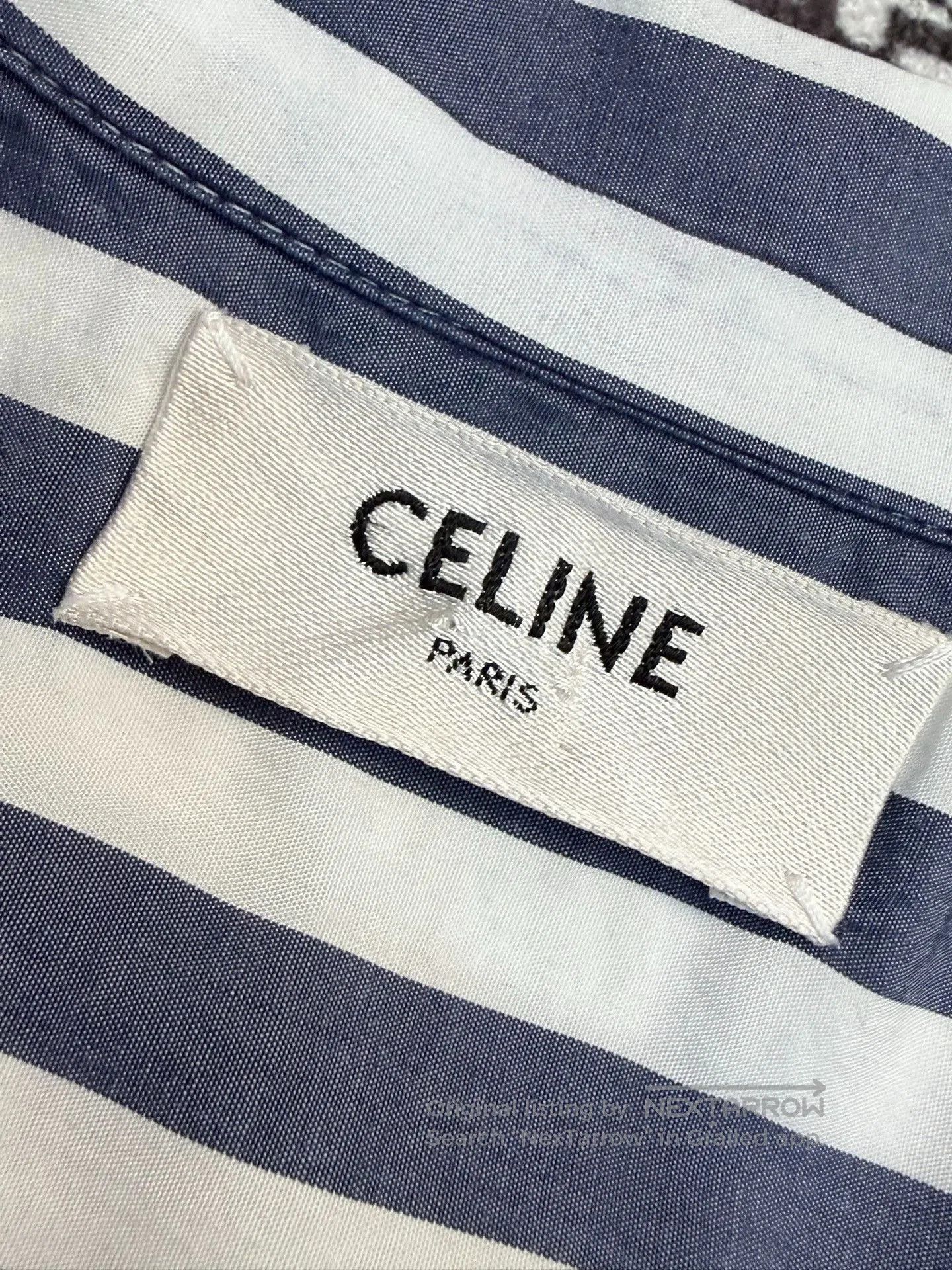 Celine Celine Blue White Striped Shirt. Size M / US 6-8 / IT 42-44 - 4 Thumbnail