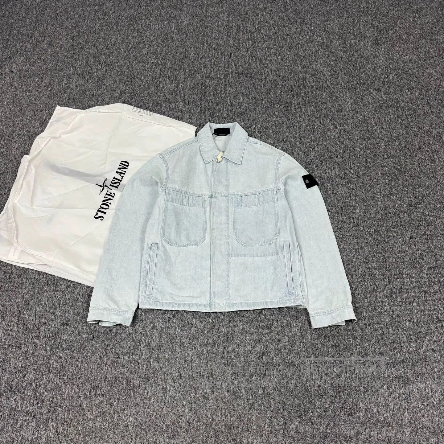 ジャケット・アウター stone  Pigment Print Jacket Stone Island Stone Island 1986 Rep Pigment Print Striped Chore