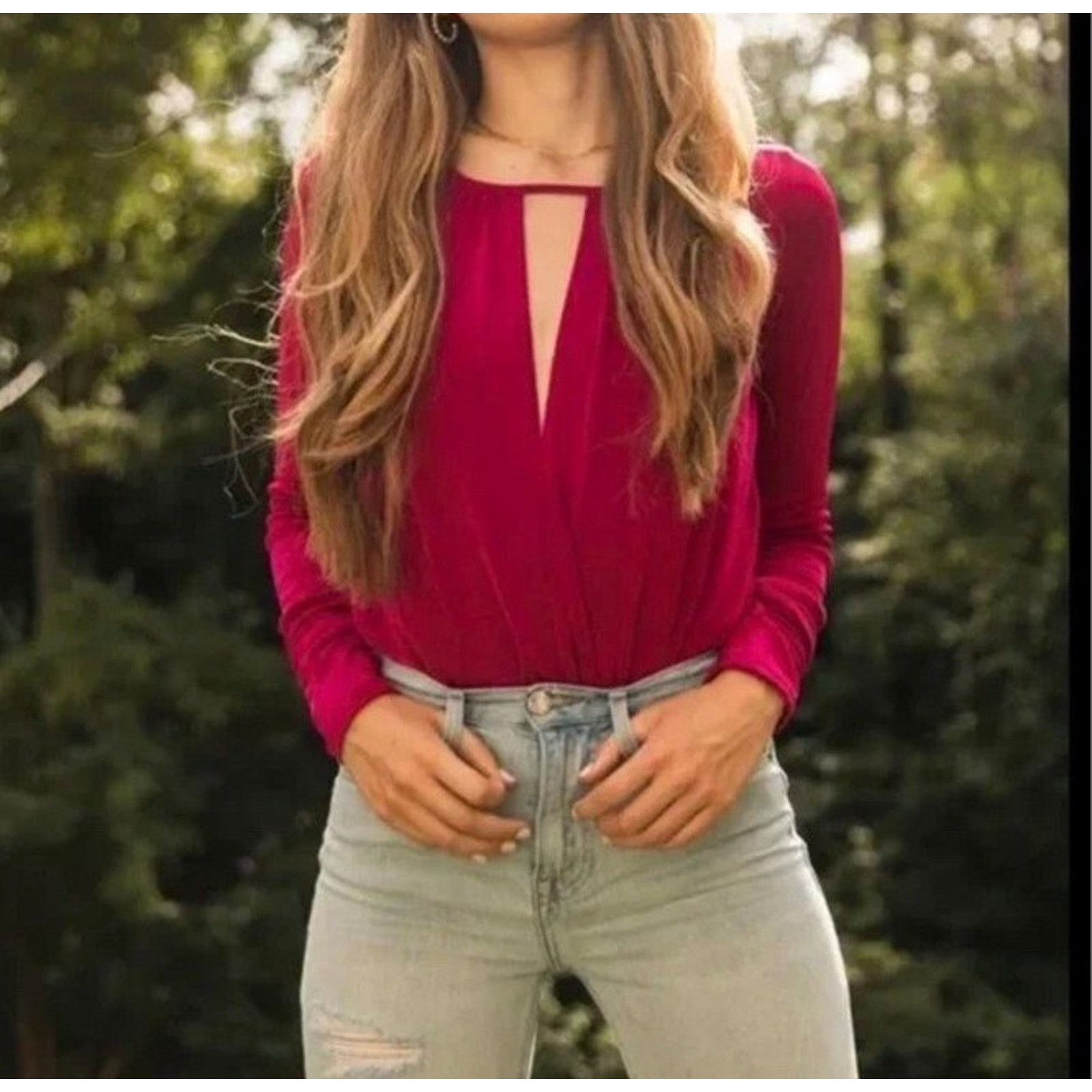 Free People Free people Kaya Keyhole Bodysuit Size XS A002075 Size XS / US 0-2 / IT 36-38 - 1 Thumbnail