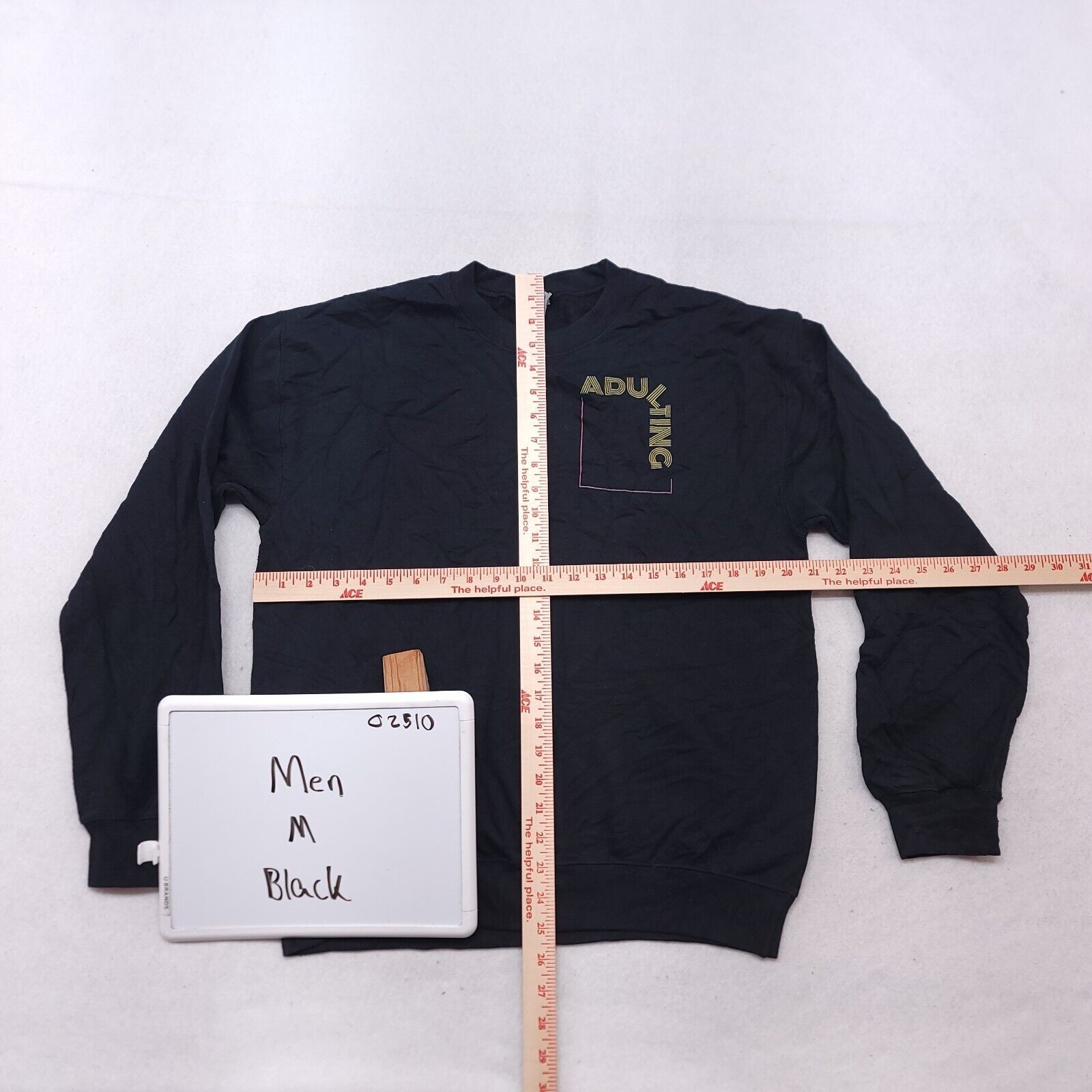 Gildan Gildan Adulting Casual Sweatshirt Mens Size Medium M Black Size US M / EU 48-50 / 2 - 5 Thumbnail