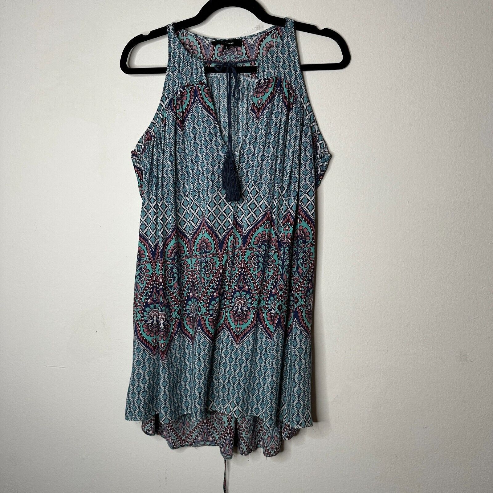 Other Olivaceous Multi Color Paisley Sleeveless Mini Tie VFront S Size S / US 4 / IT 40 - 4 Thumbnail